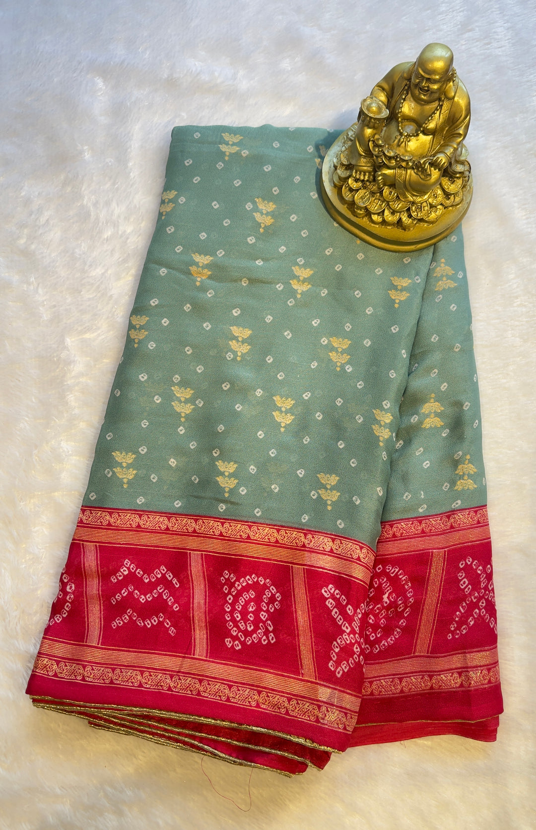 Fancy Floral Bandhani