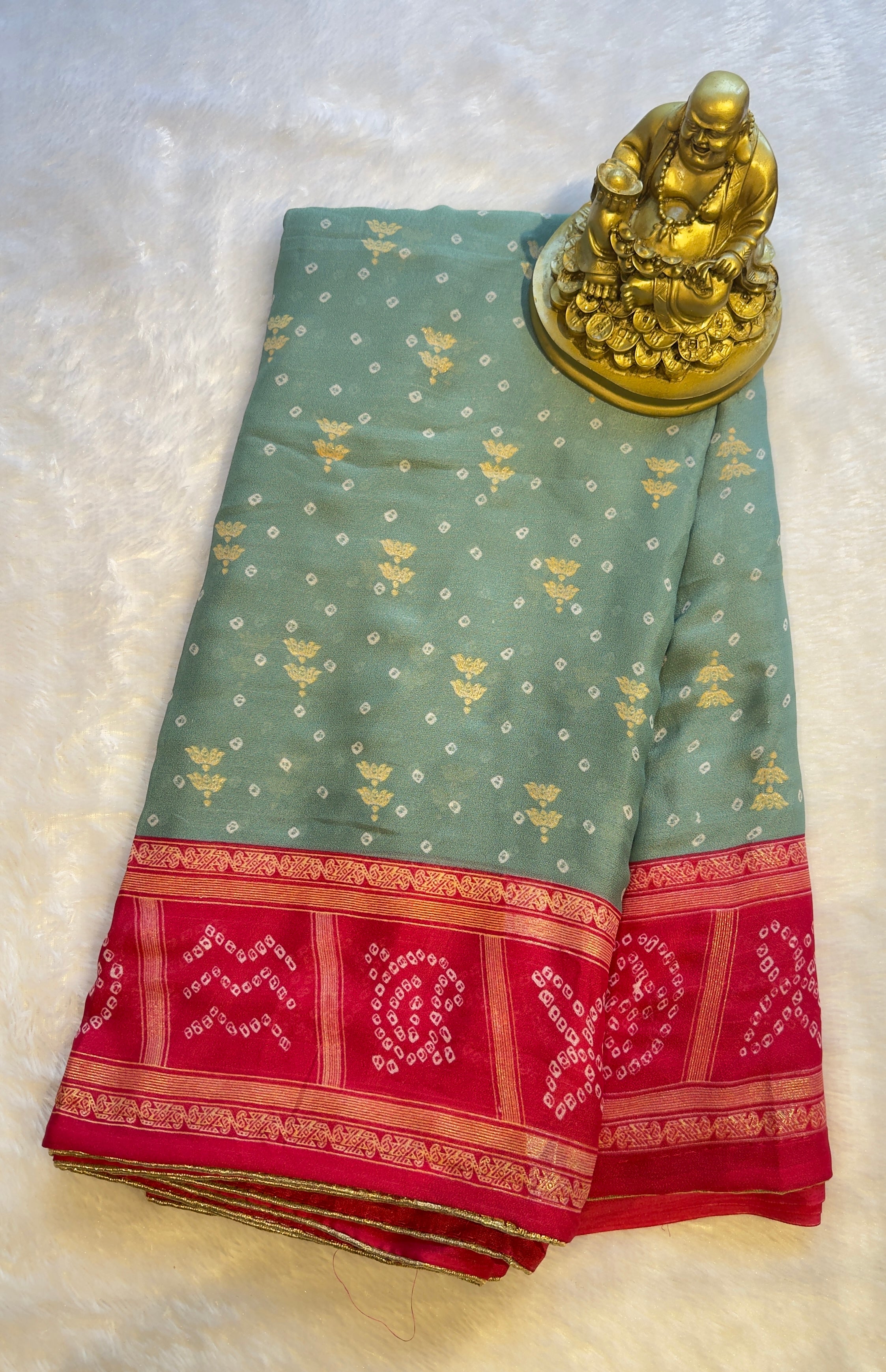 Fancy Floral Bandhani