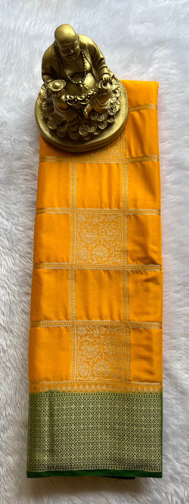 Semi Mysore Silk Big Checks Rich Pallu Premium