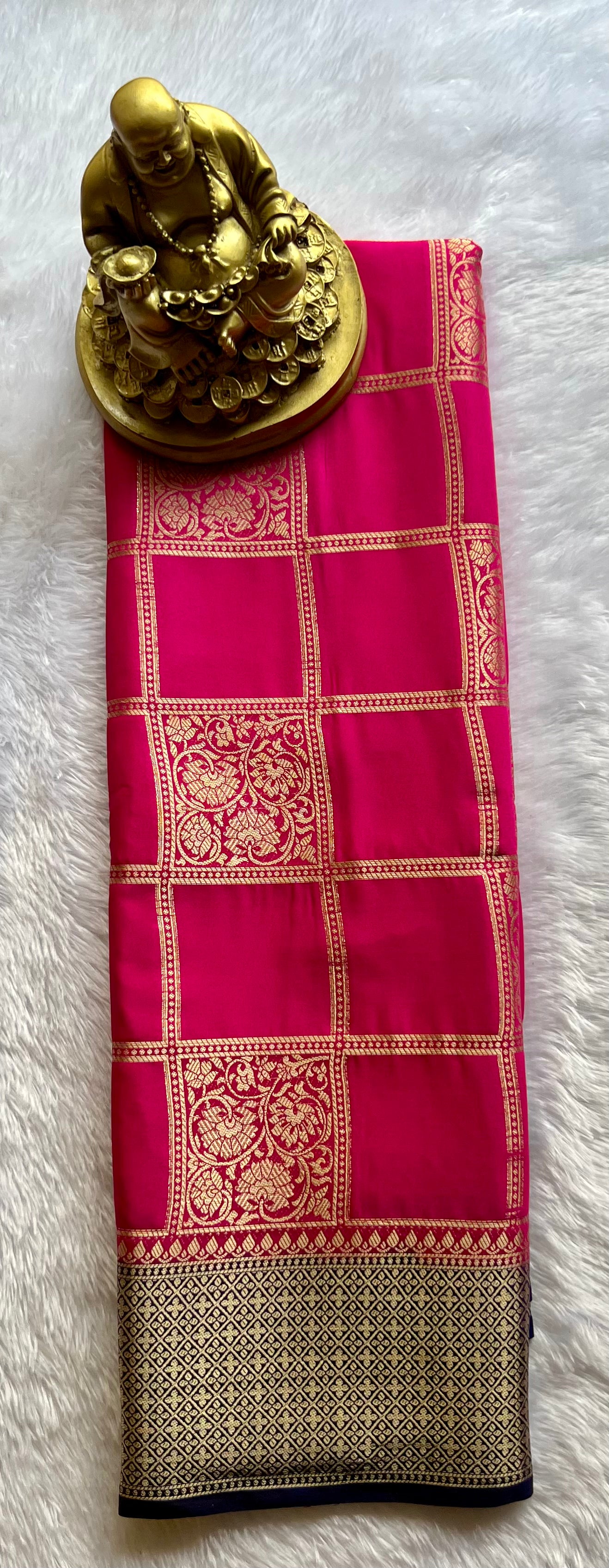 Semi Mysore Silk Big Checks Rich Pallu Premium
