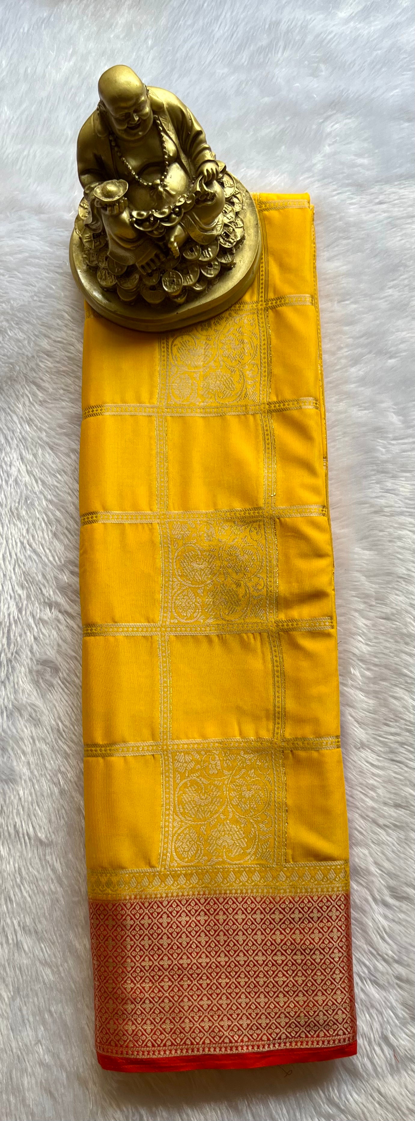 Semi Mysore Silk Big Checks Rich Pallu Premium