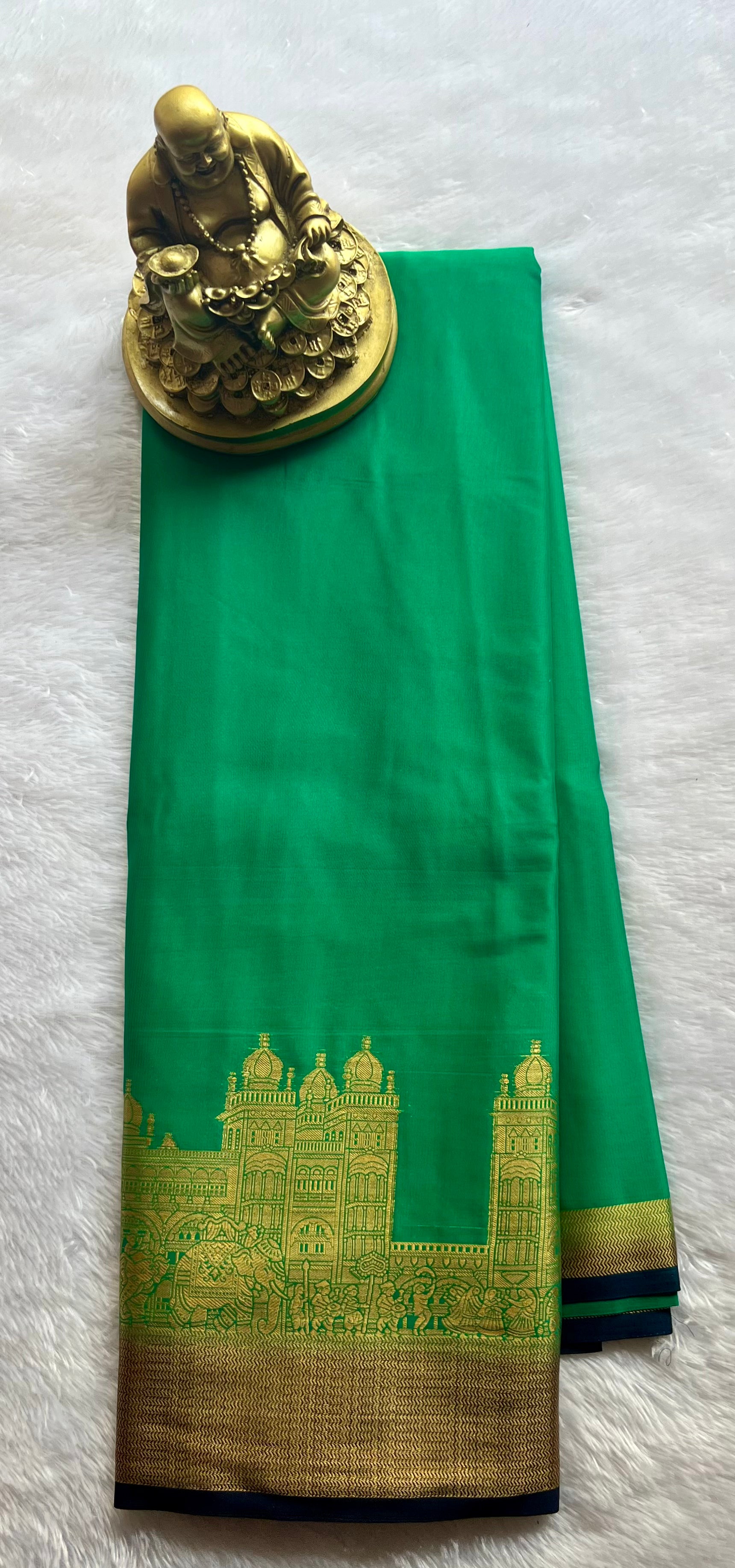 Semi Mysore Silk Mysore Palace Contrast