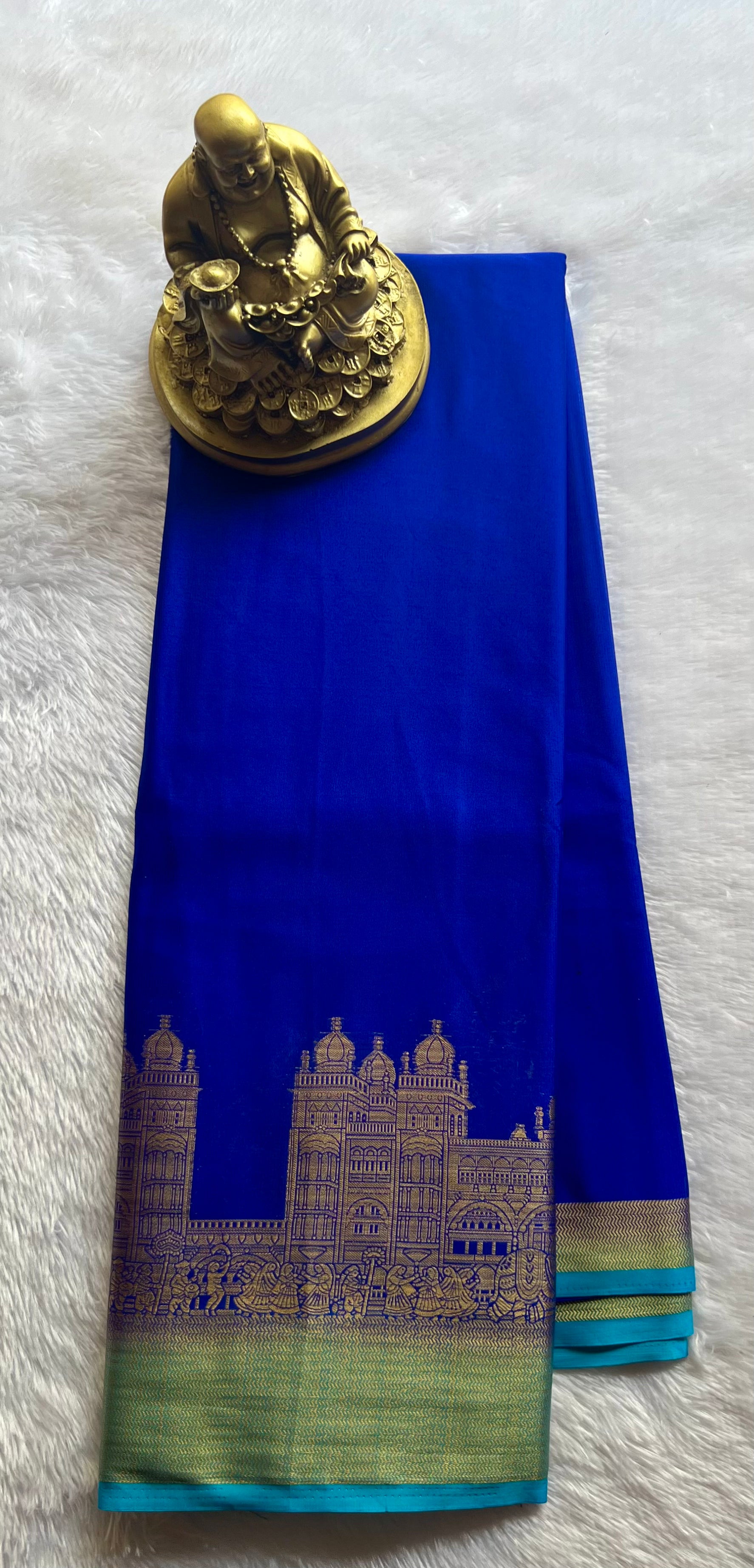 Semi Mysore Silk Mysore Palace Contrast