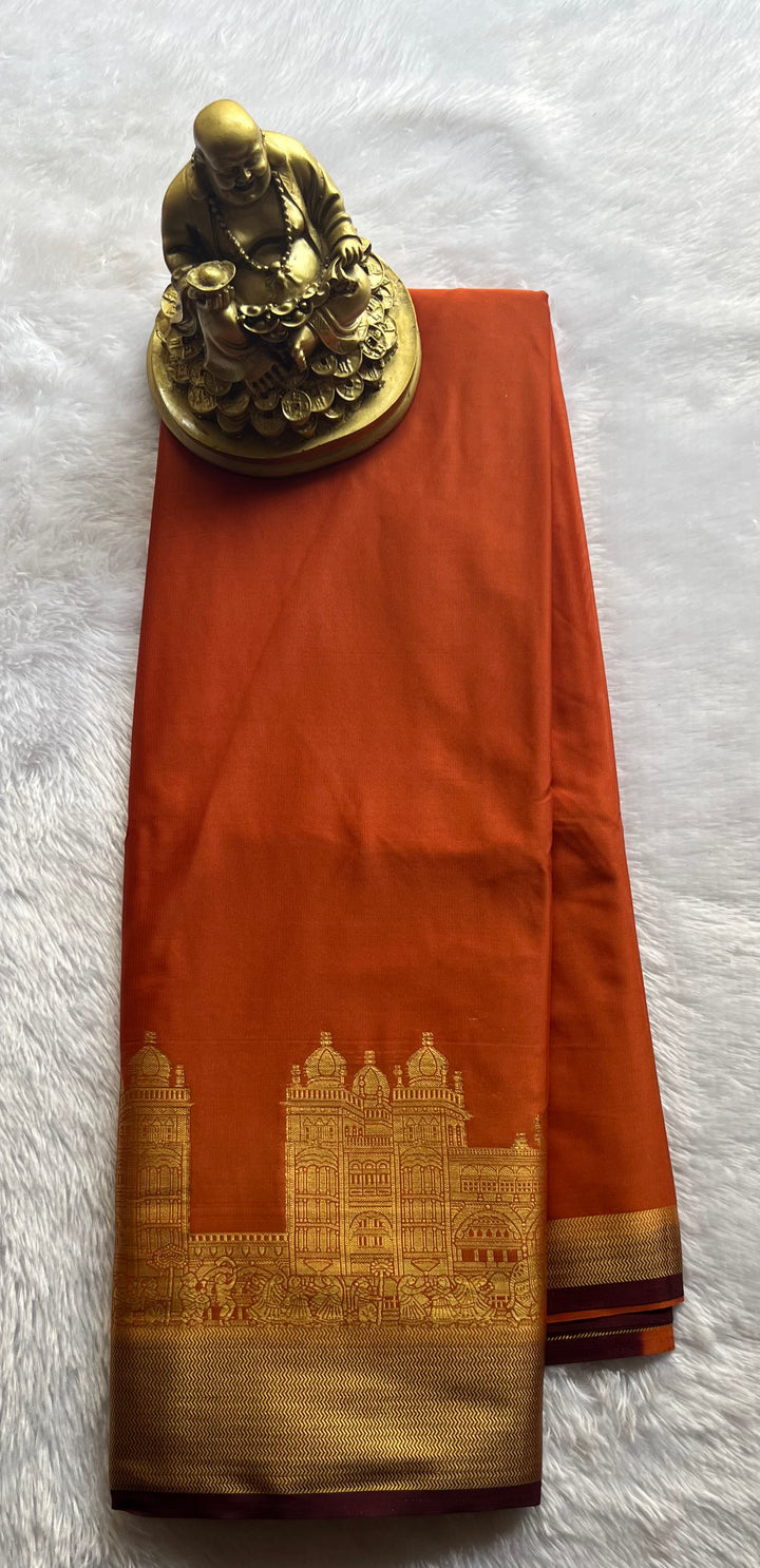 Semi Mysore Silk Mysore Palace Contrast