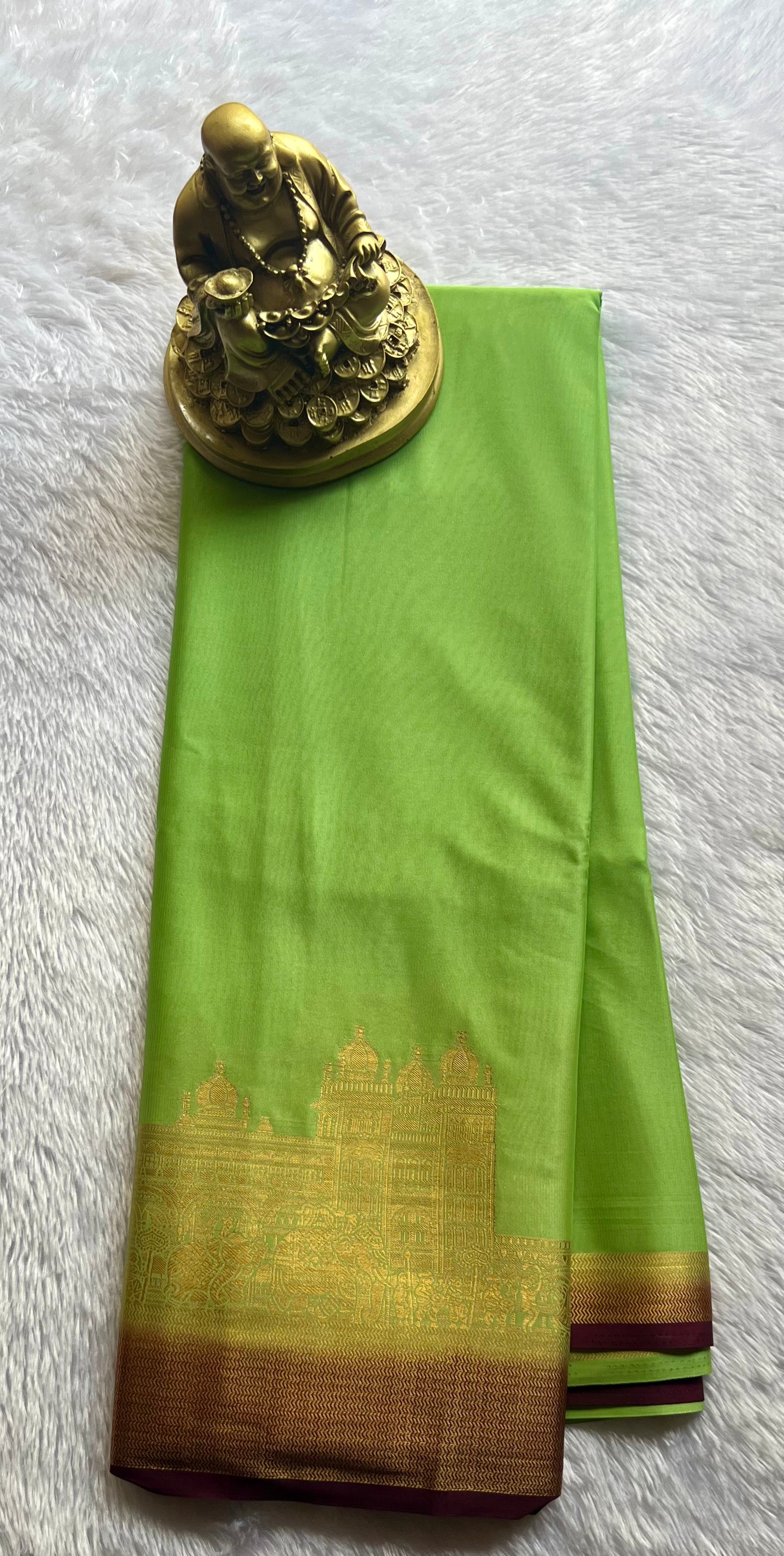 Semi Mysore Silk Mysore Palace Contrast