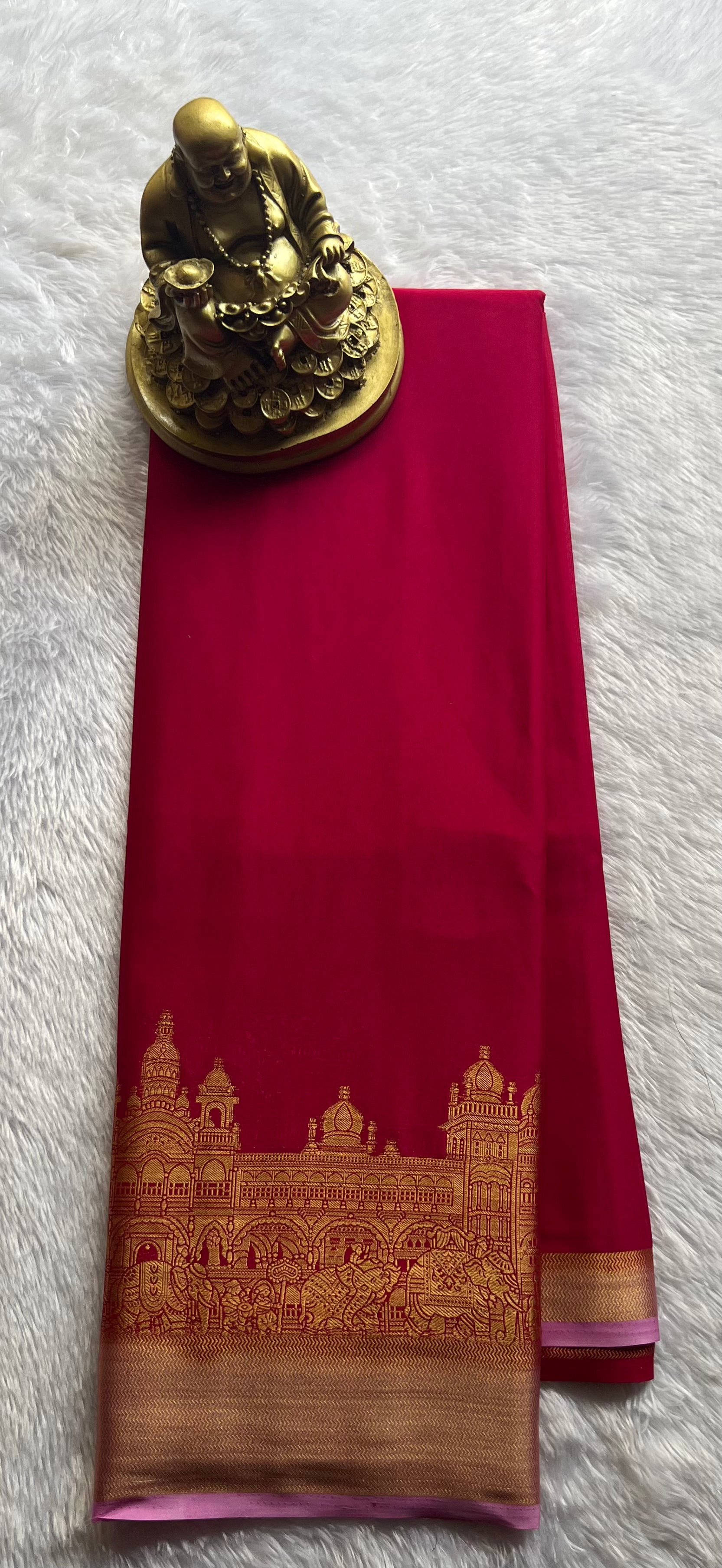 Semi Mysore Silk Mysore Palace Contrast