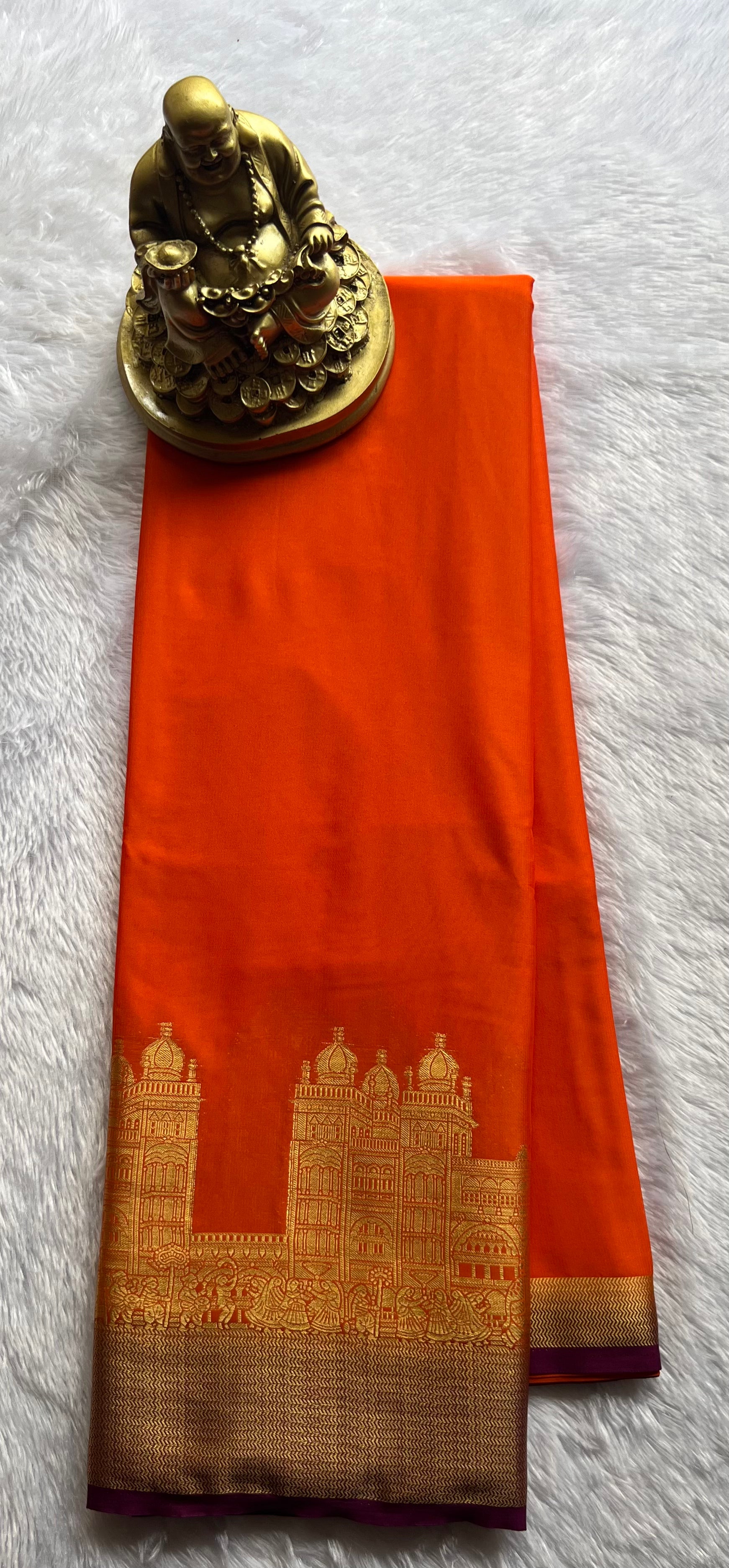 Semi Mysore Silk Mysore Palace Contrast