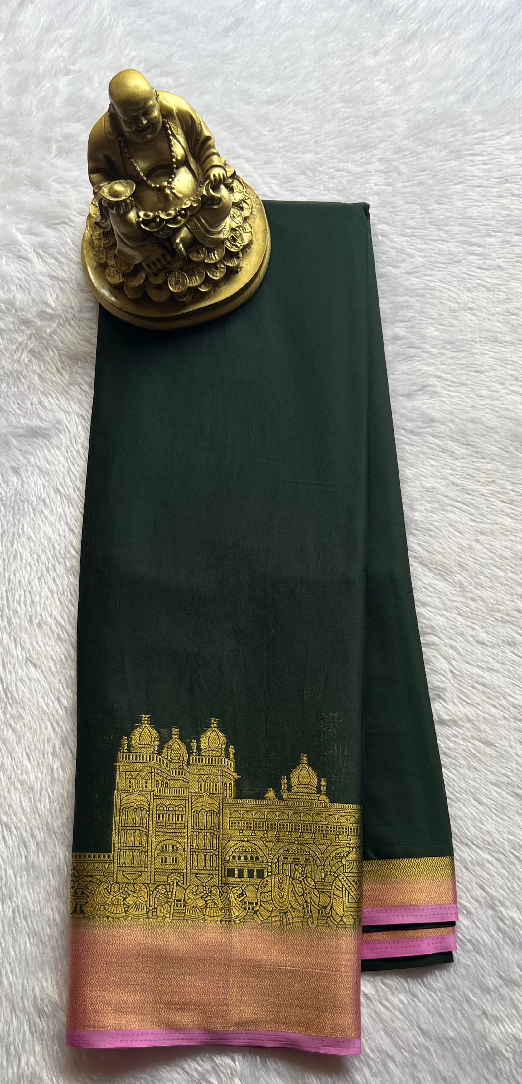 Semi Mysore Silk Mysore Palace Contrast