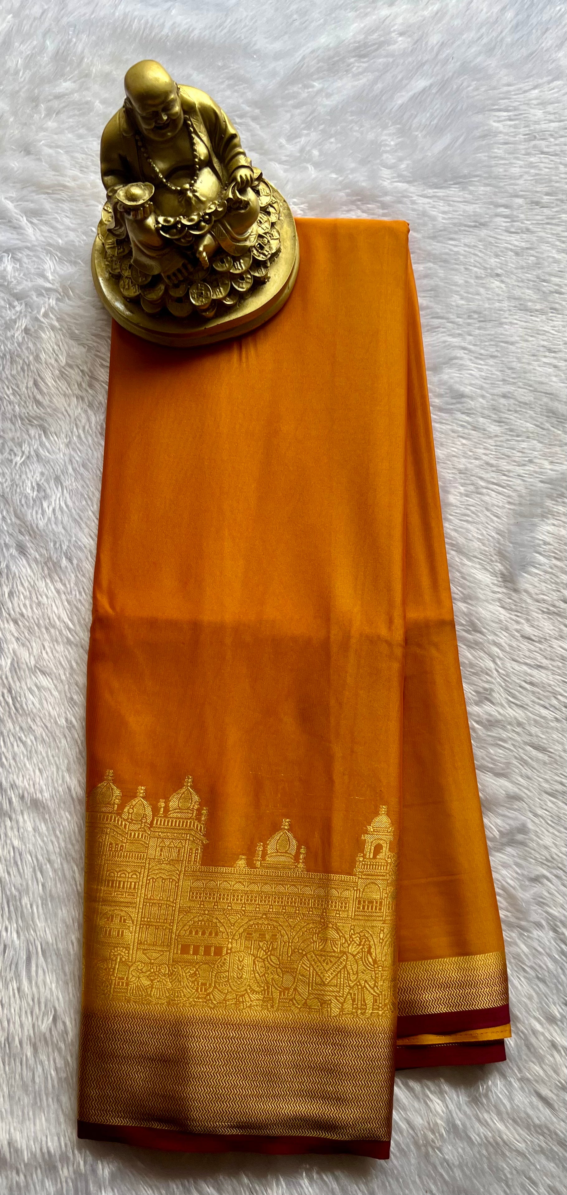 Semi Mysore Silk Mysore Palace Contrast