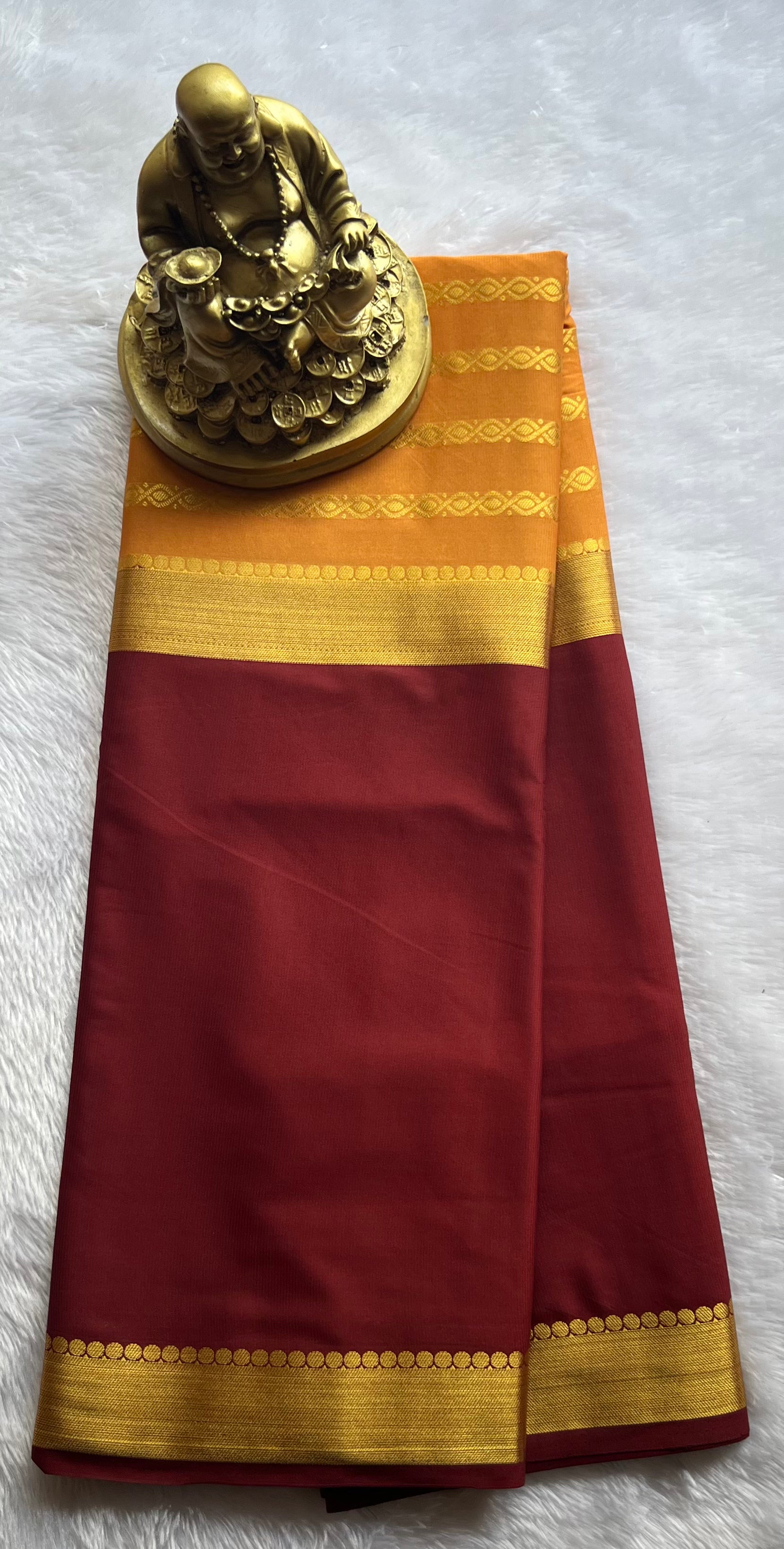 Semi Mysore Silk Mango 2 D Chain body
