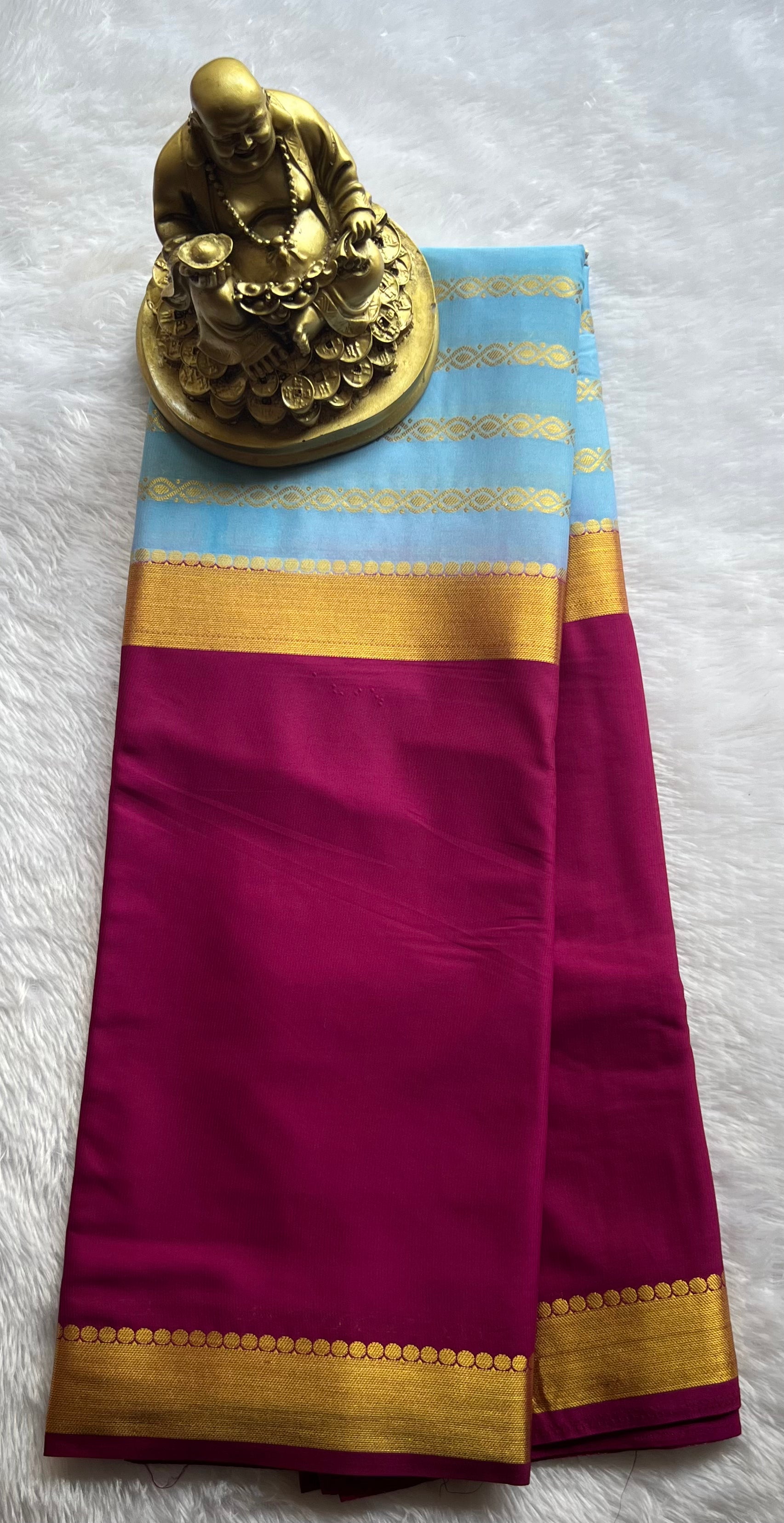 Semi Mysore Silk Mango 2 D Chain body