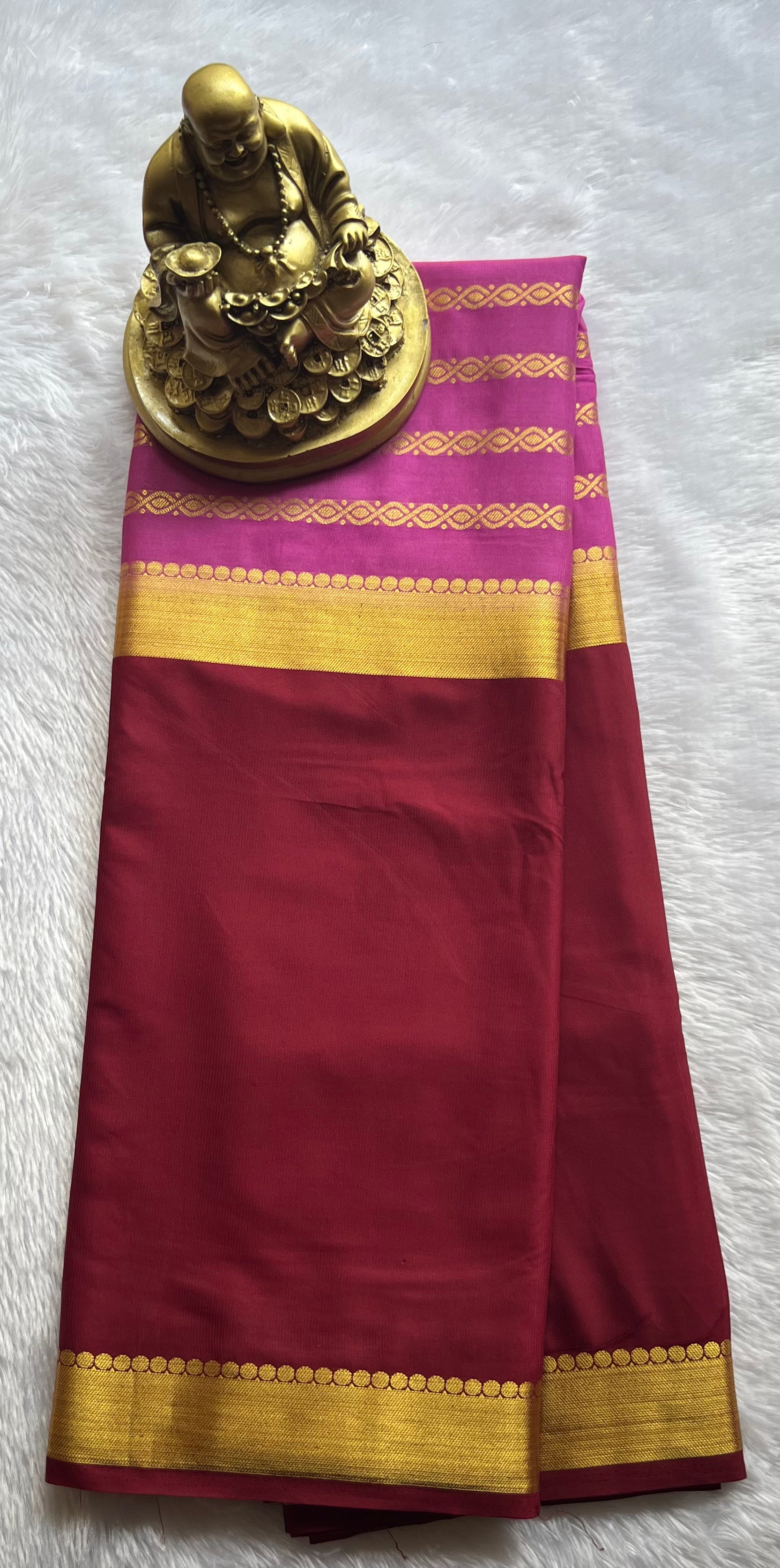Semi Mysore Silk Mango 2 D Chain body
