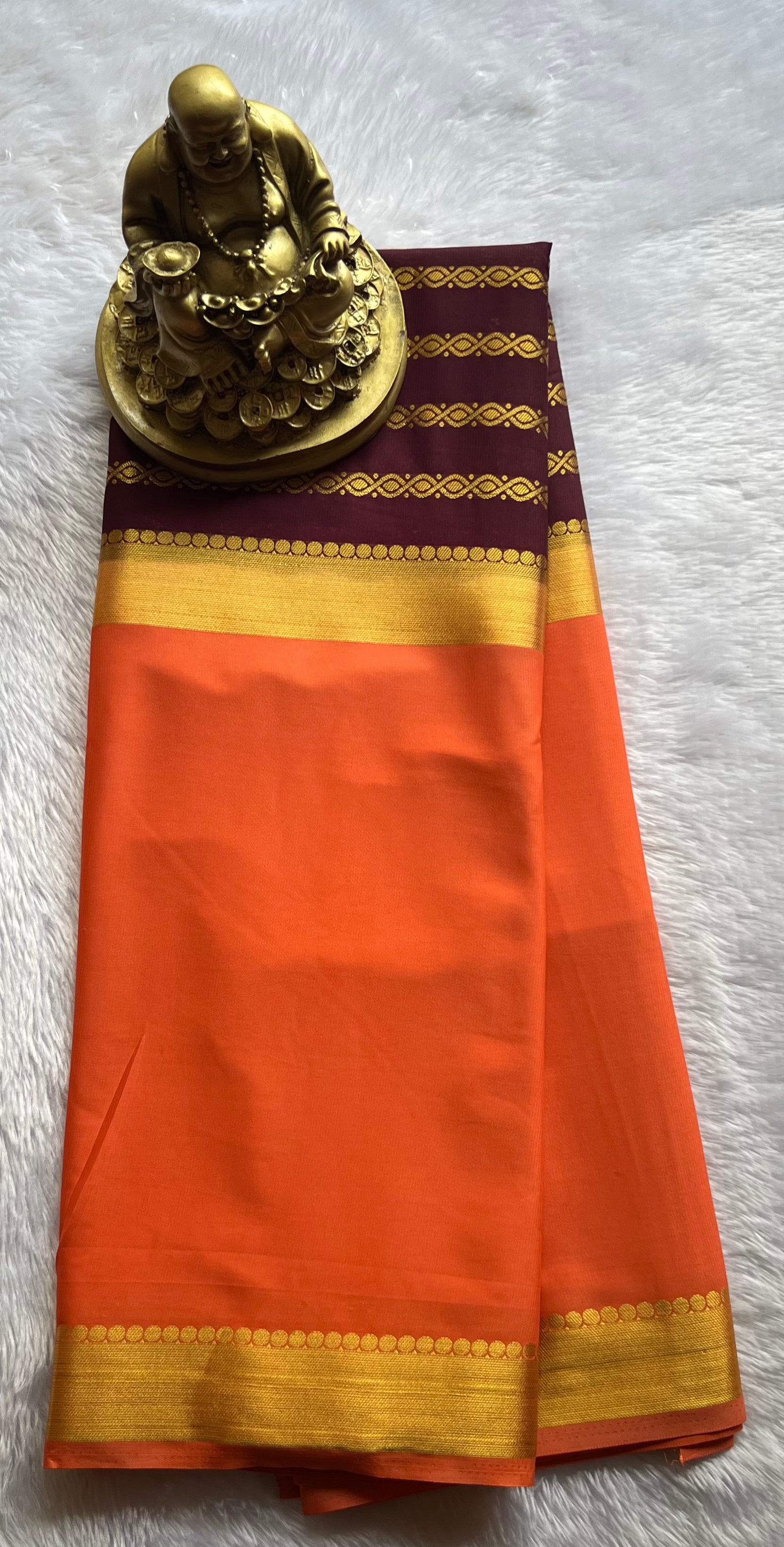 Semi Mysore Silk Mango 2 D Chain body