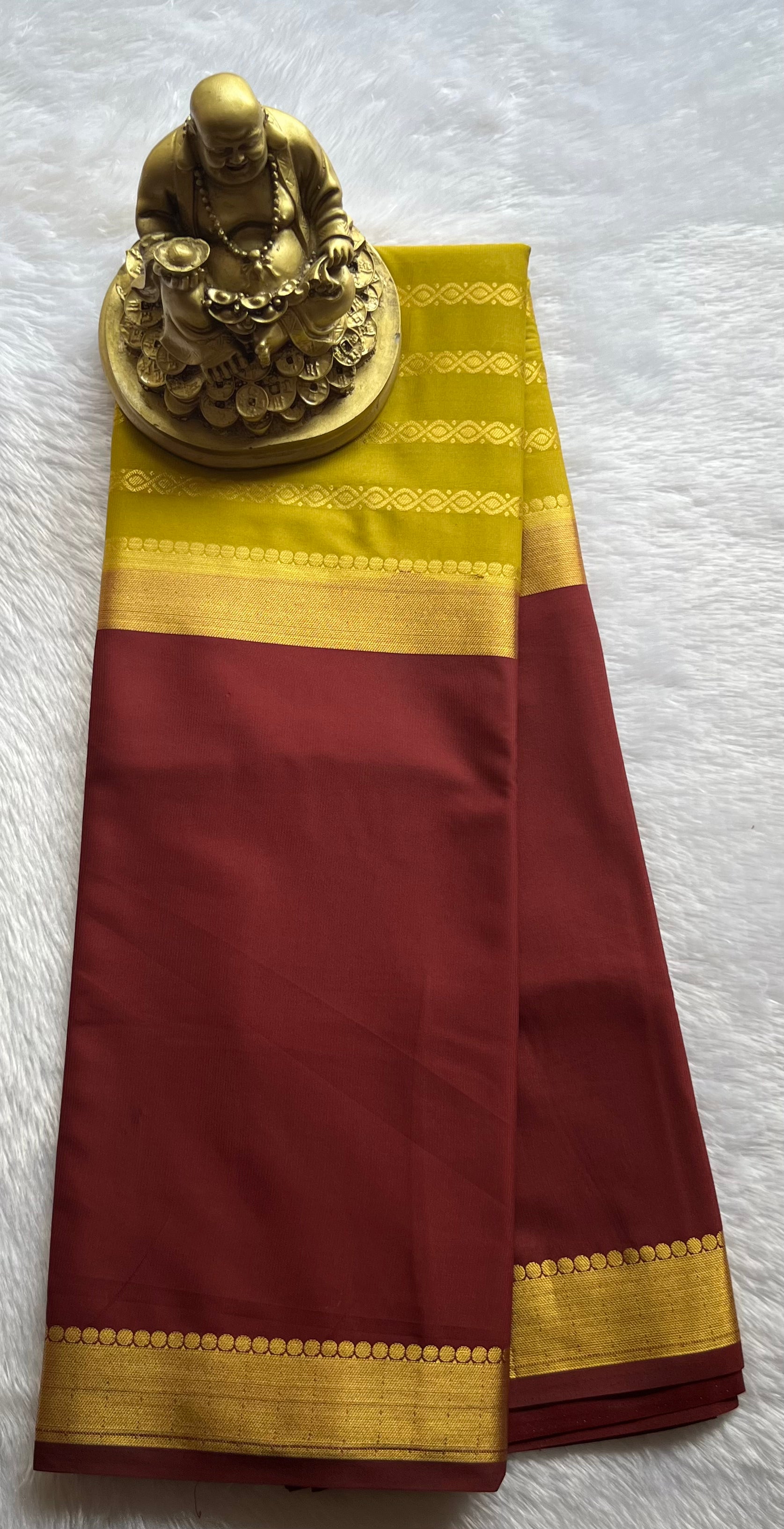 Semi Mysore Silk Mango 2 D Chain body