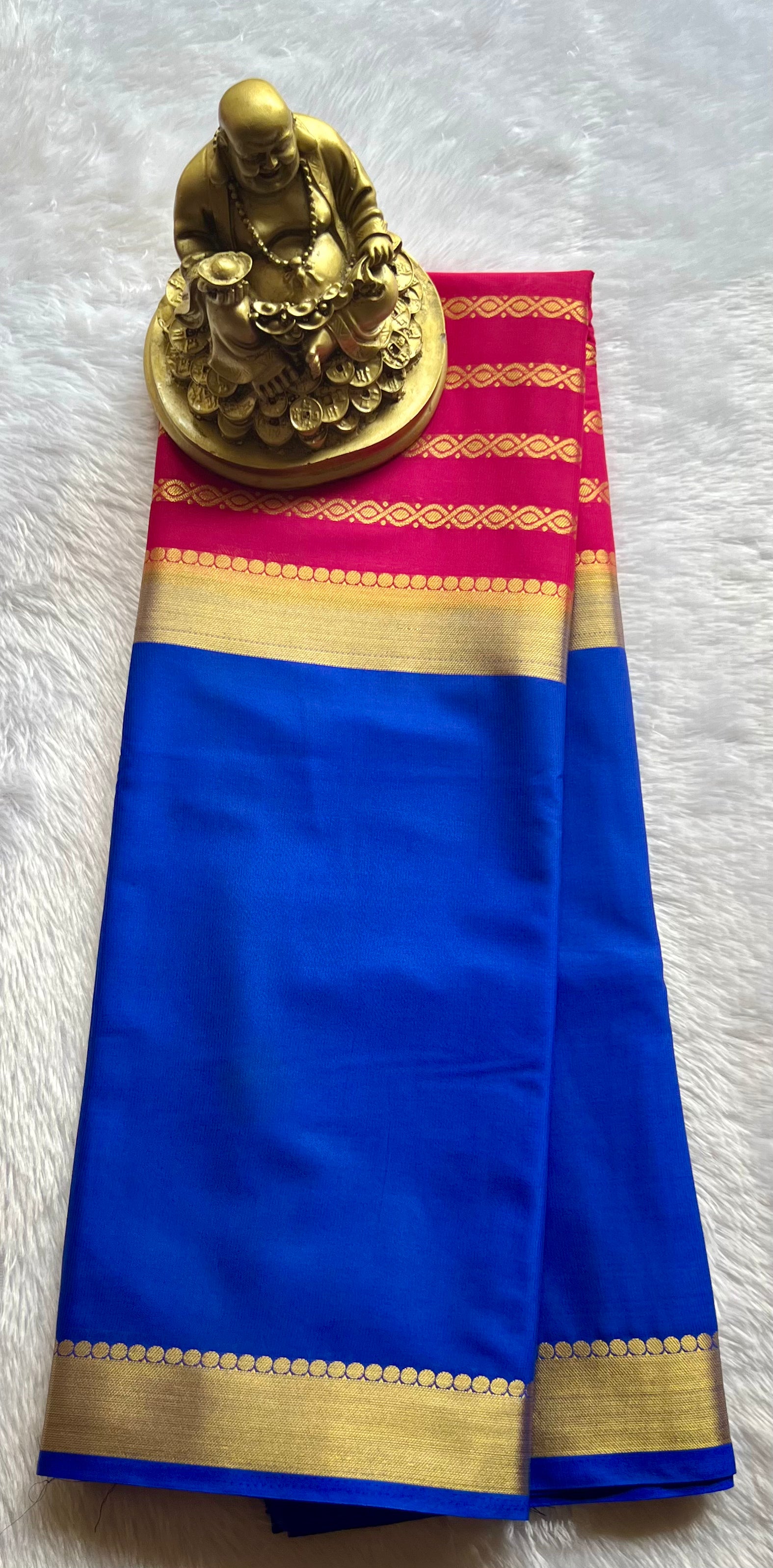 Semi Mysore Silk Mango 2 D Chain body