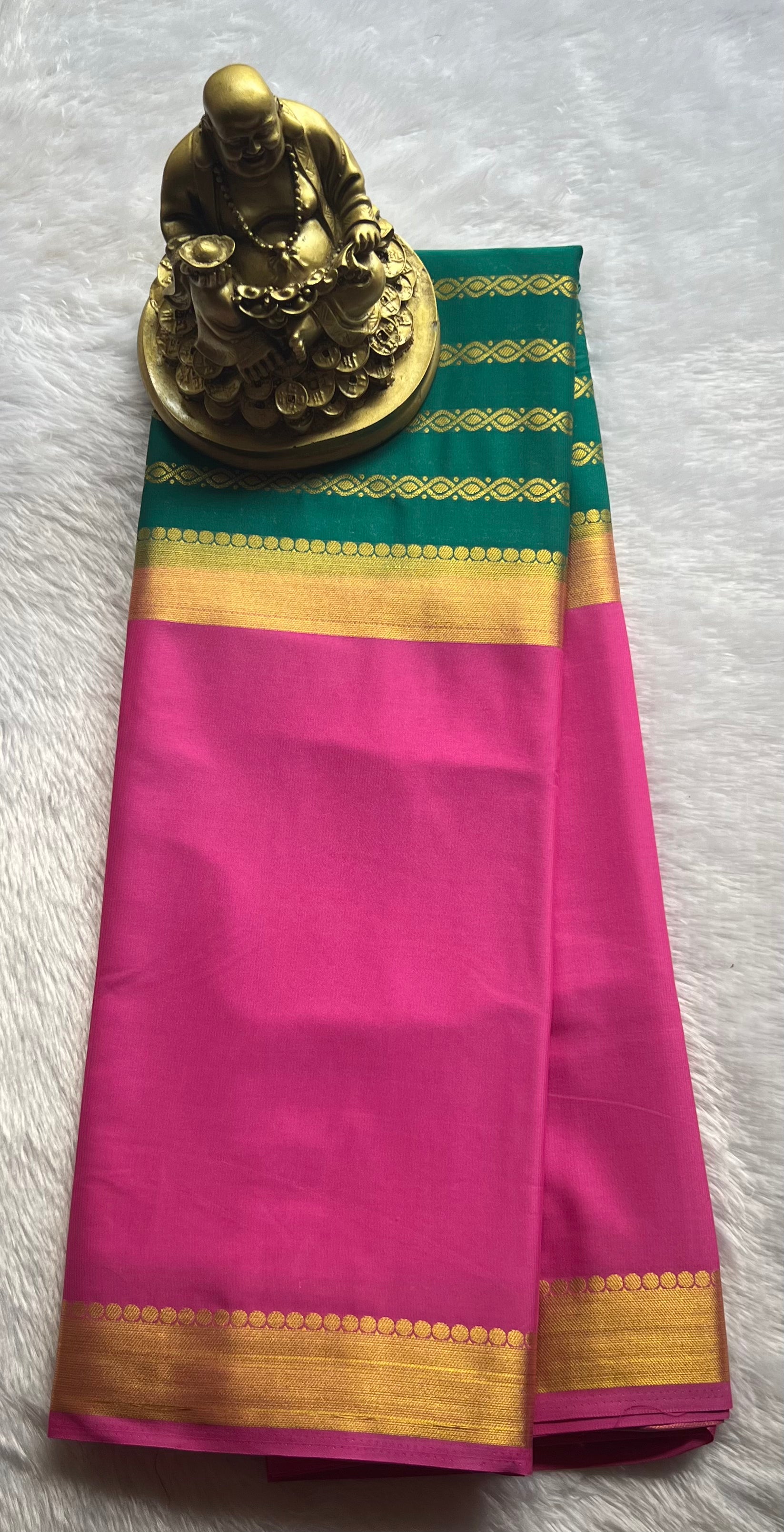 Semi Mysore Silk Mango 2 D Chain body