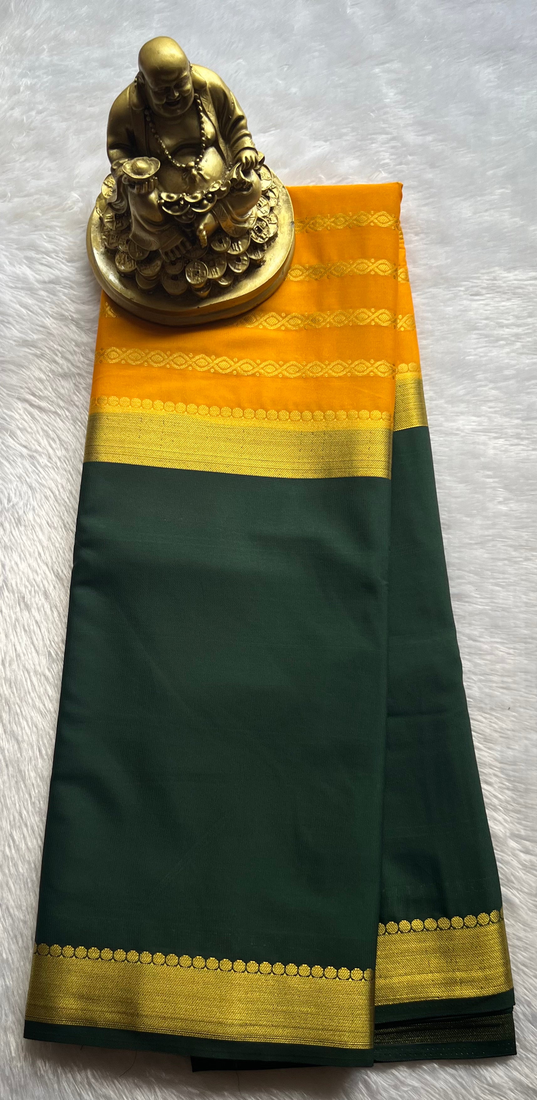 Semi Mysore Silk Mango 2 D Chain body