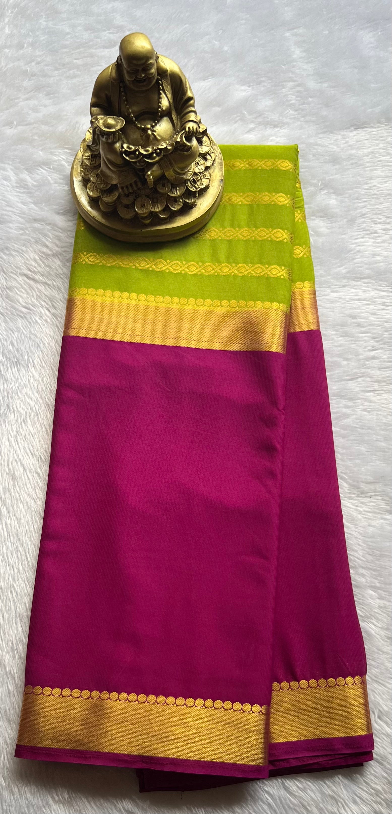 Semi Mysore Silk Mango 2 D Chain body