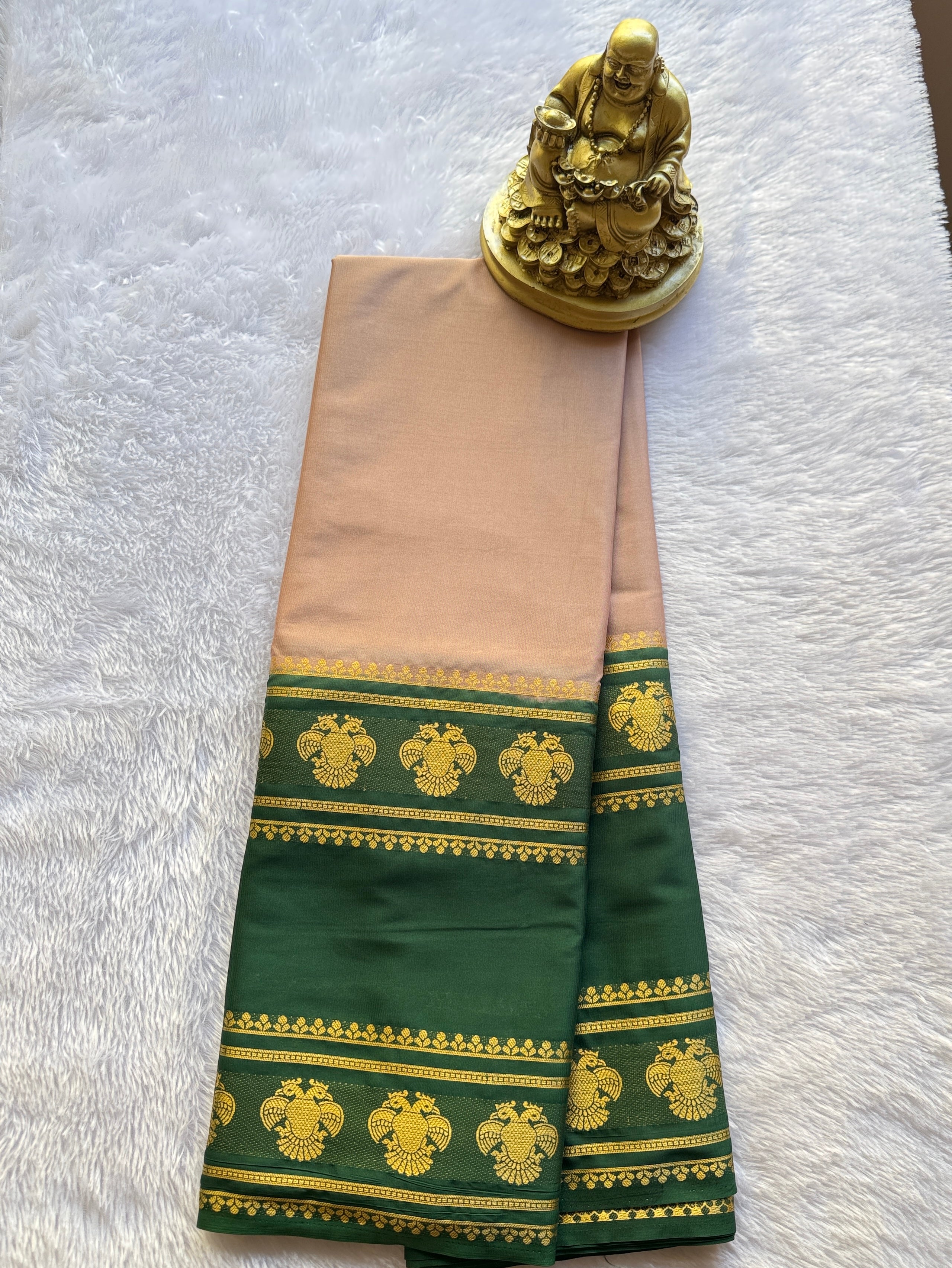 Semi Mysore Silk Gandaberunda Bentex Border Contrast