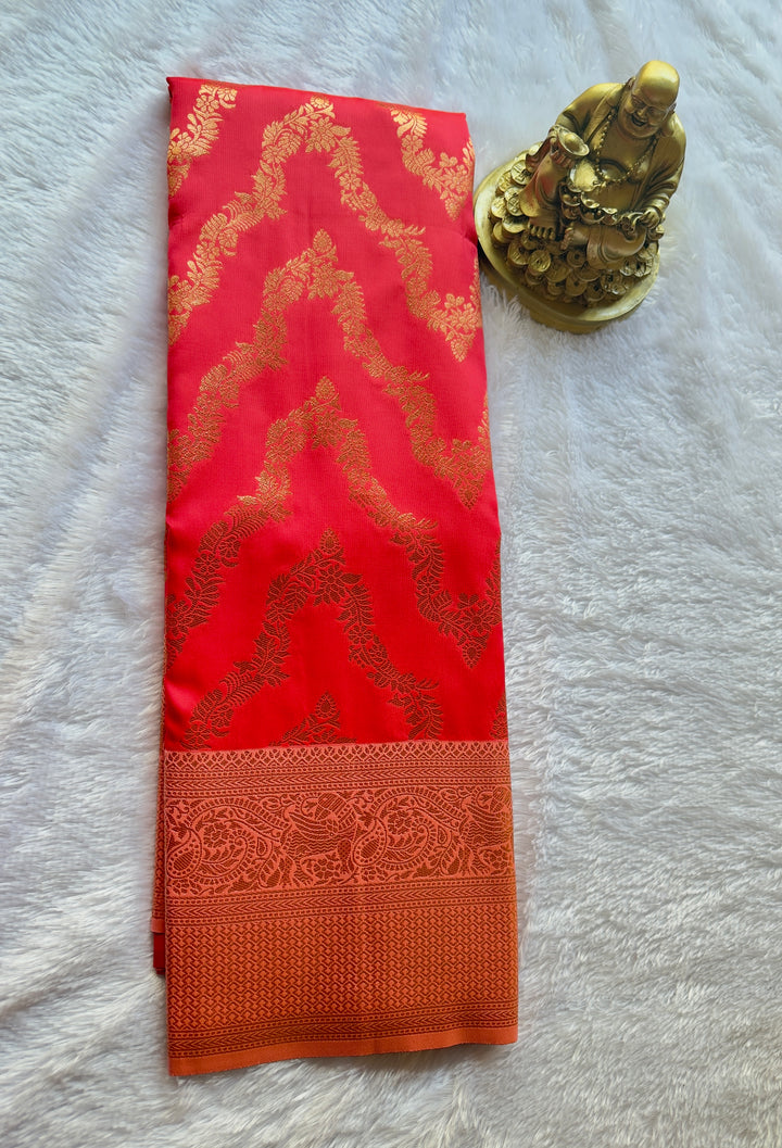 Kanchi Banarasi Semi Silk Necklace small Border