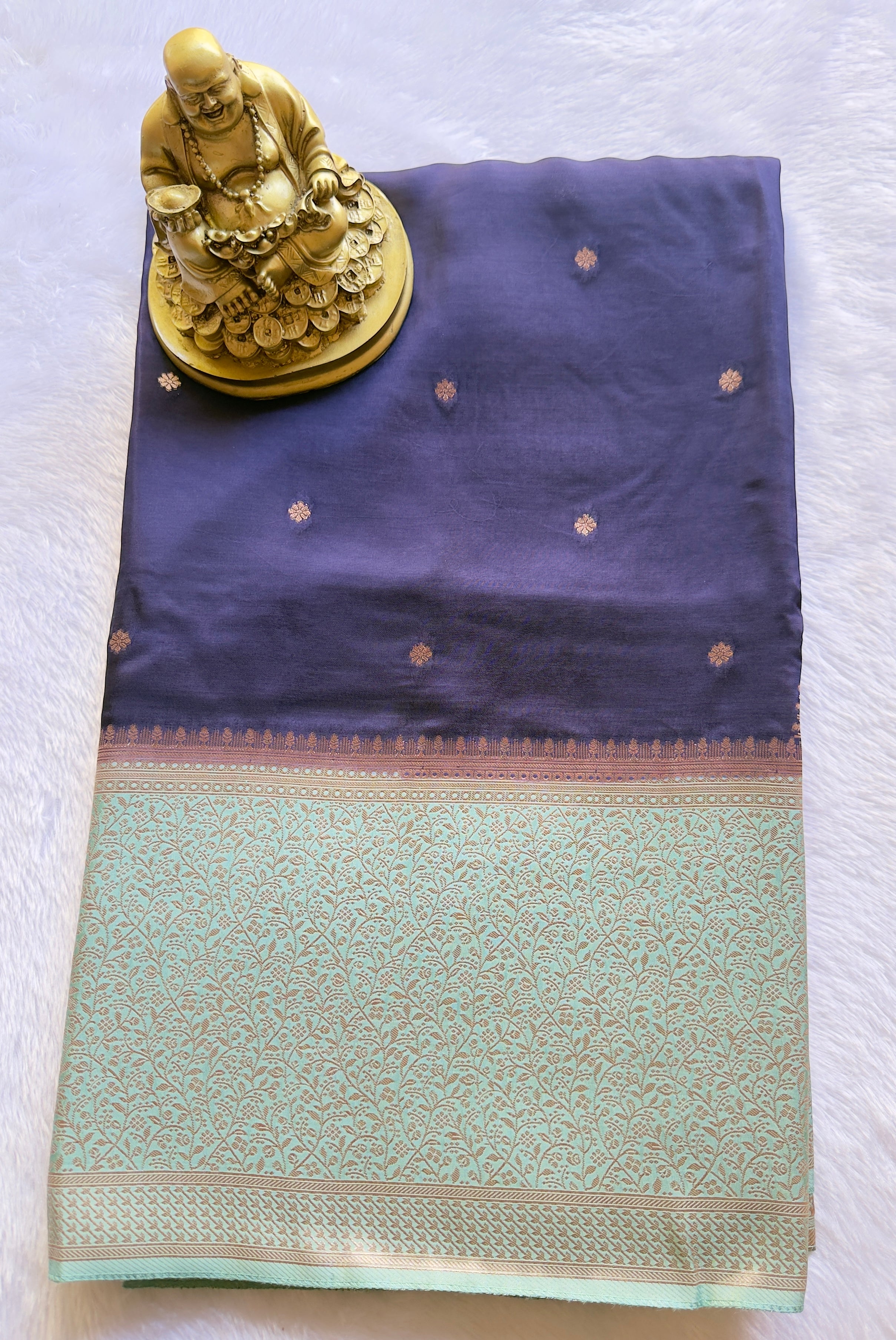 Viscose Butta Body with Climbers Border