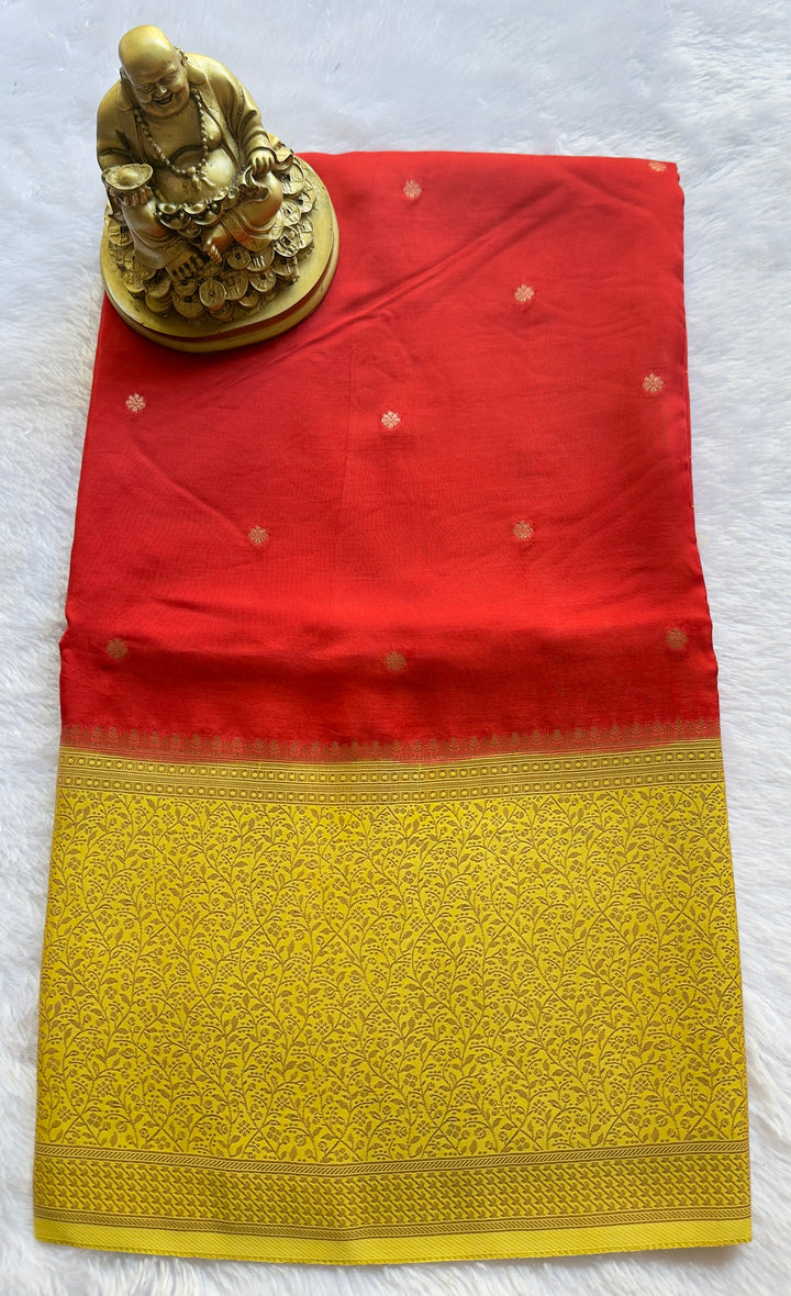 Viscose Butta Body with Climbers Border