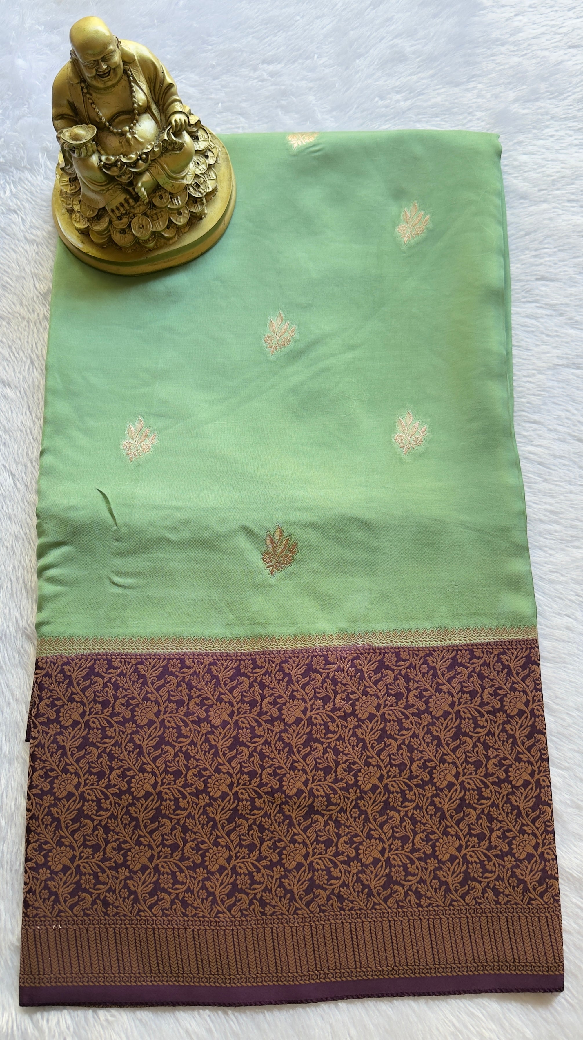 Viscose Floral Butta Body with Climbers Border
