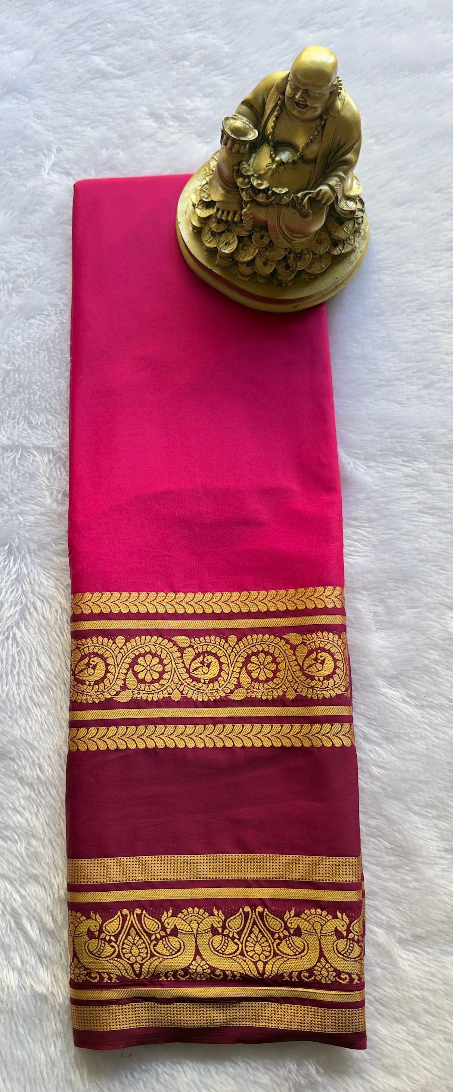 Semi Mysore Silk Mayura Bentex Border
