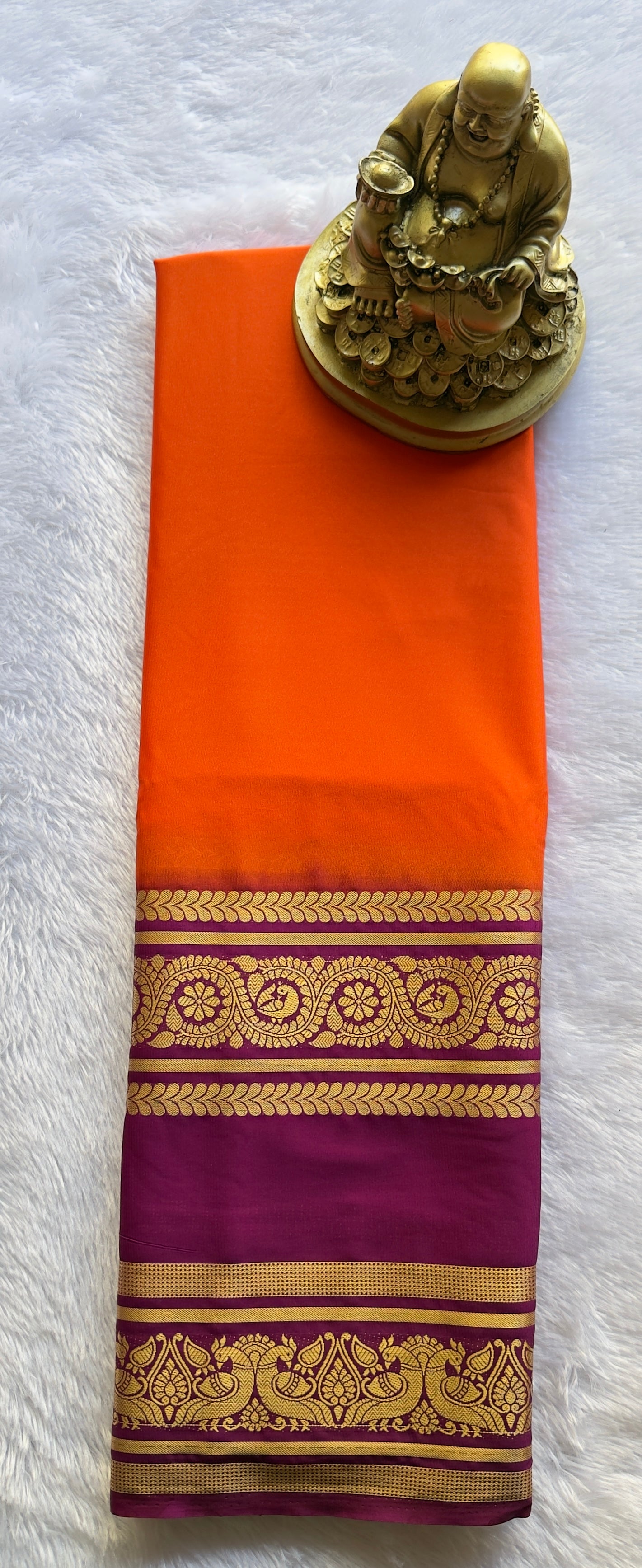 Semi Mysore Silk Mayura Bentex Border