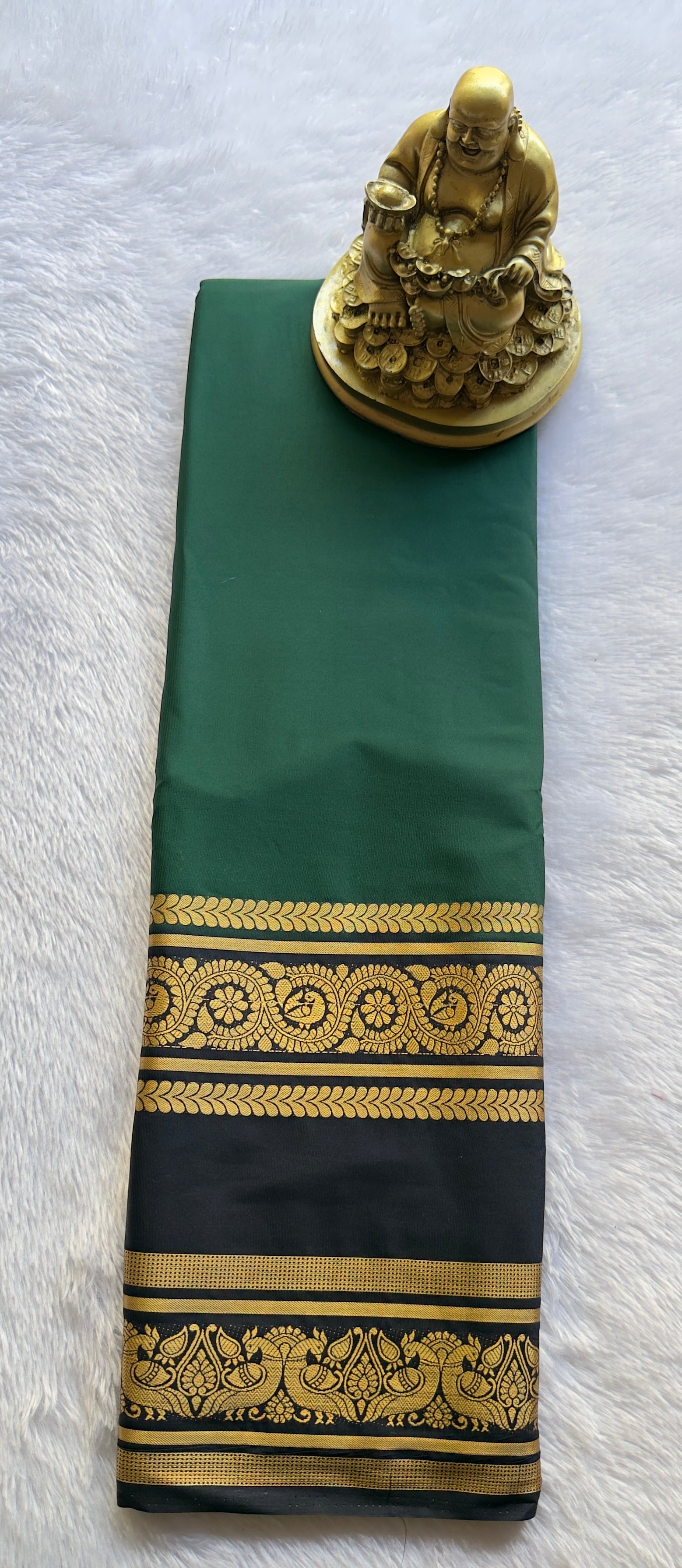 Semi Mysore Silk Mayura Bentex Border