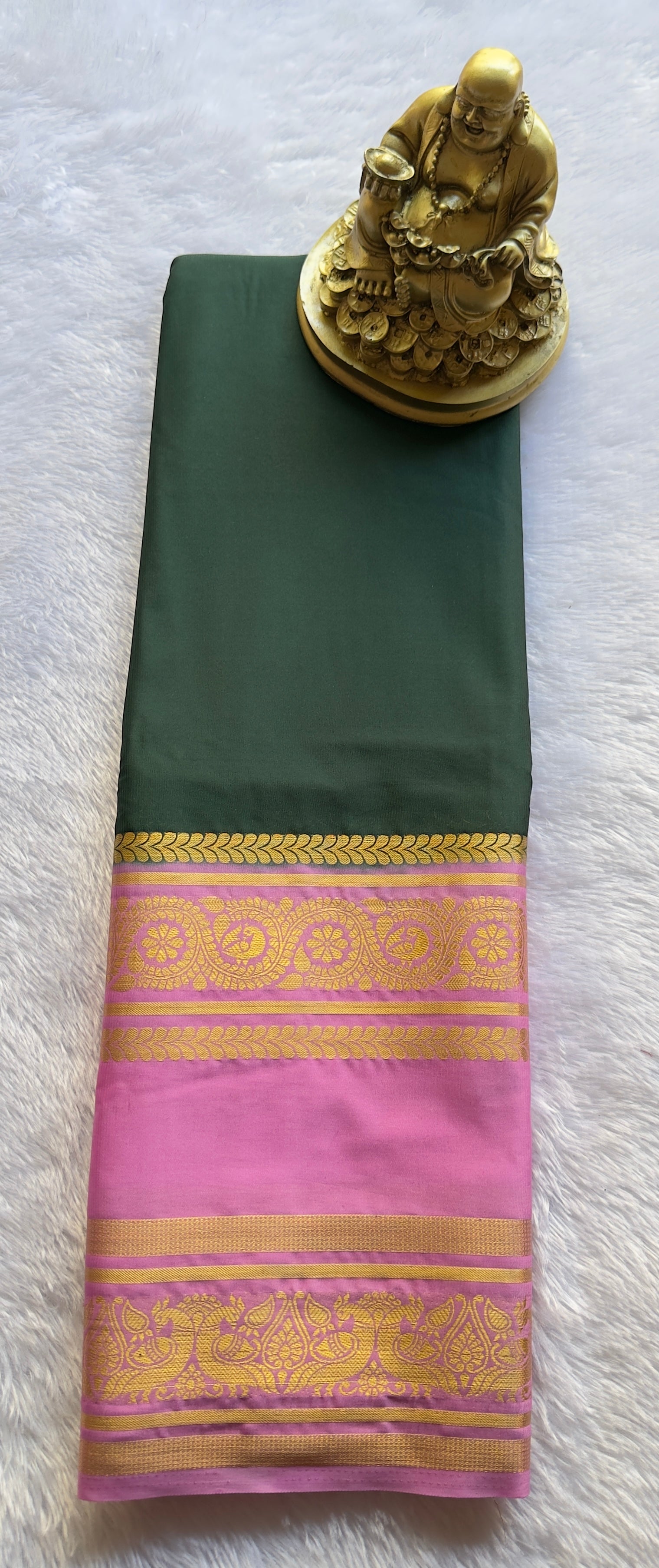 Semi Mysore Silk Mayura Bentex Border