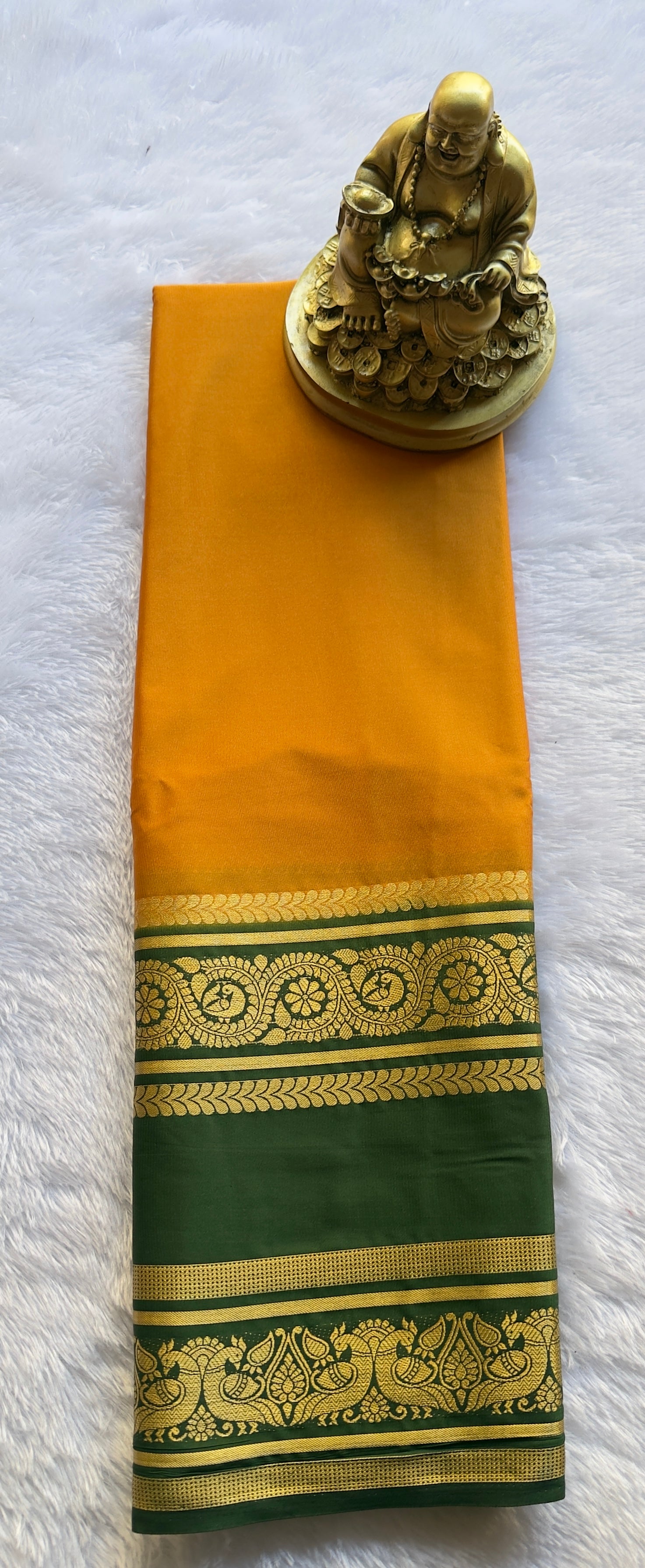 Semi Mysore Silk Mayura Bentex Border