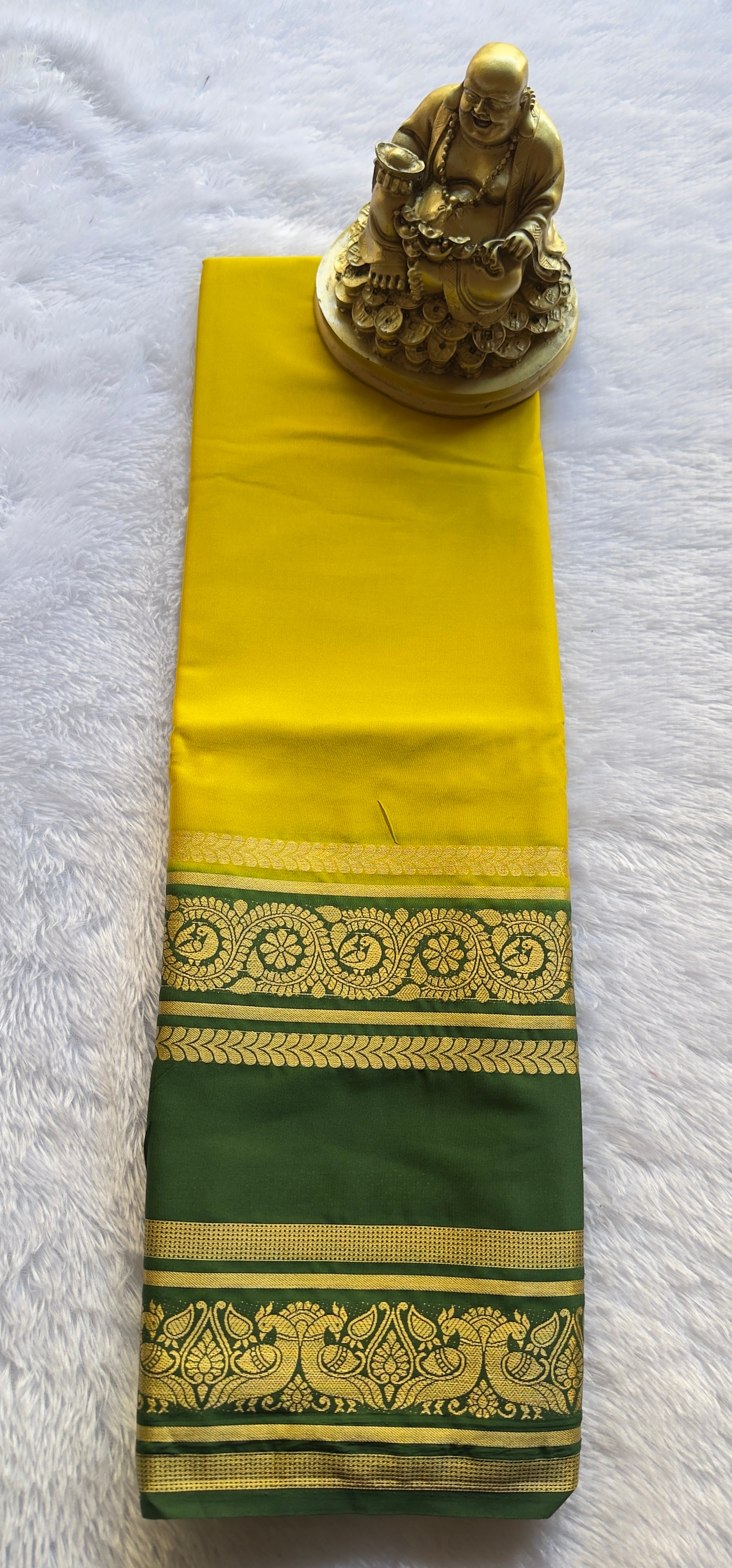 Semi Mysore Silk Mayura Bentex Border