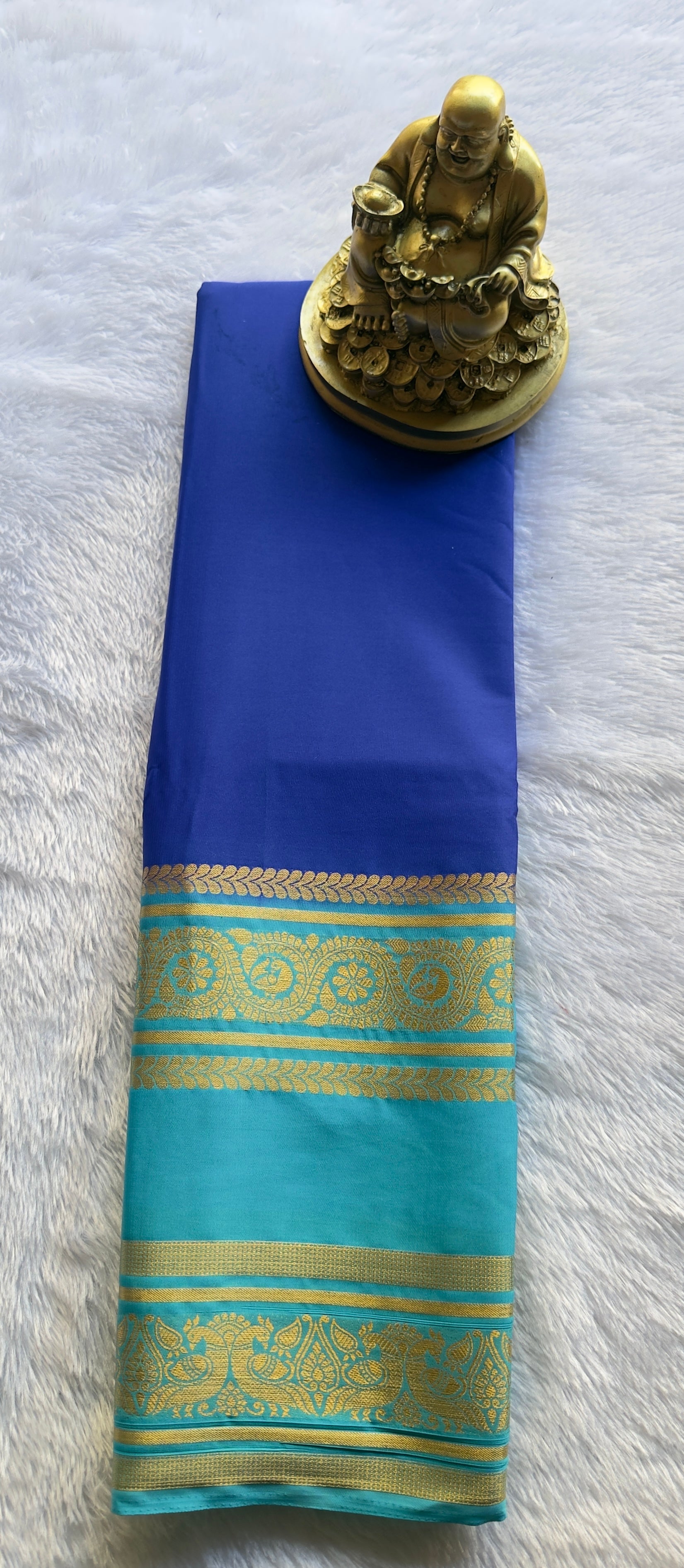 Semi Mysore Silk Mayura Bentex Border