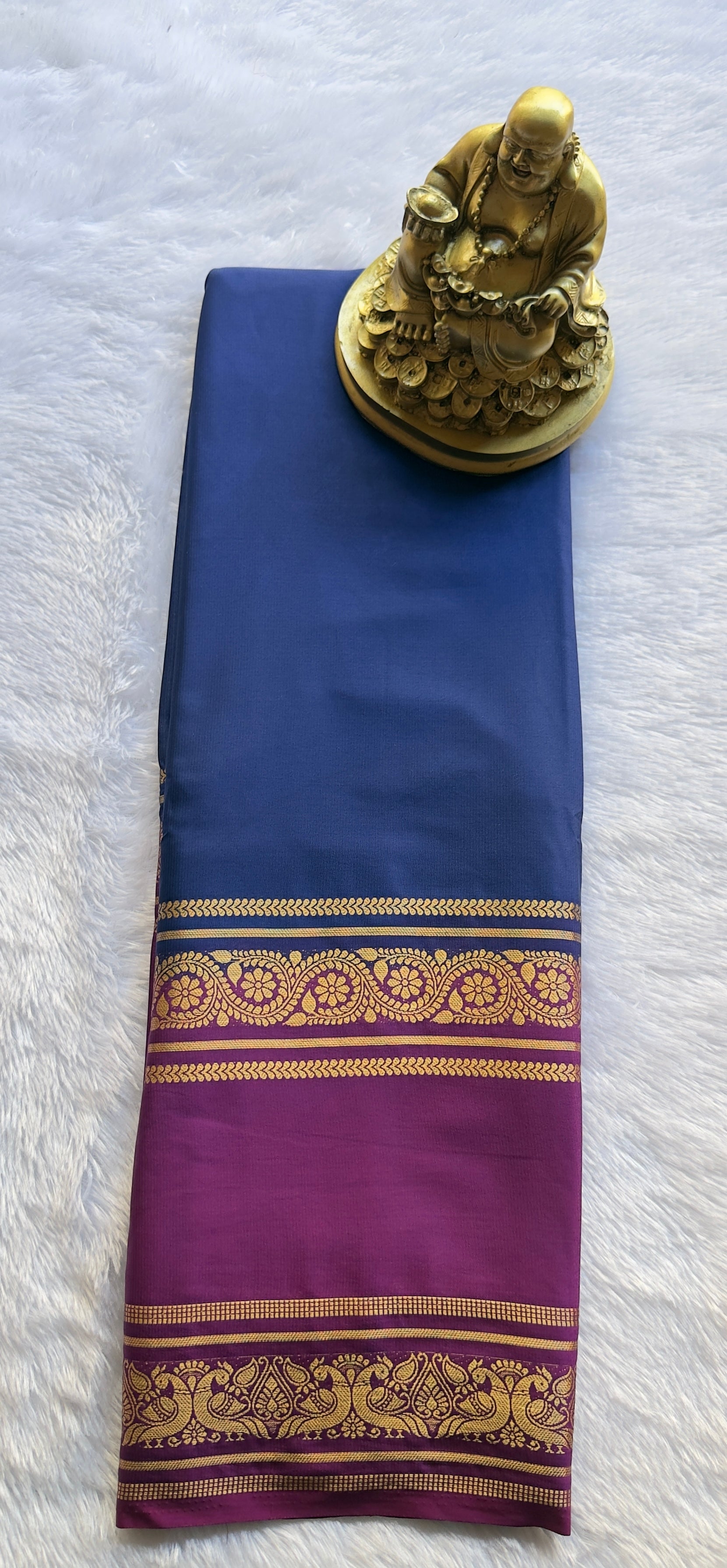 Semi Mysore Silk Mayura Bentex Border