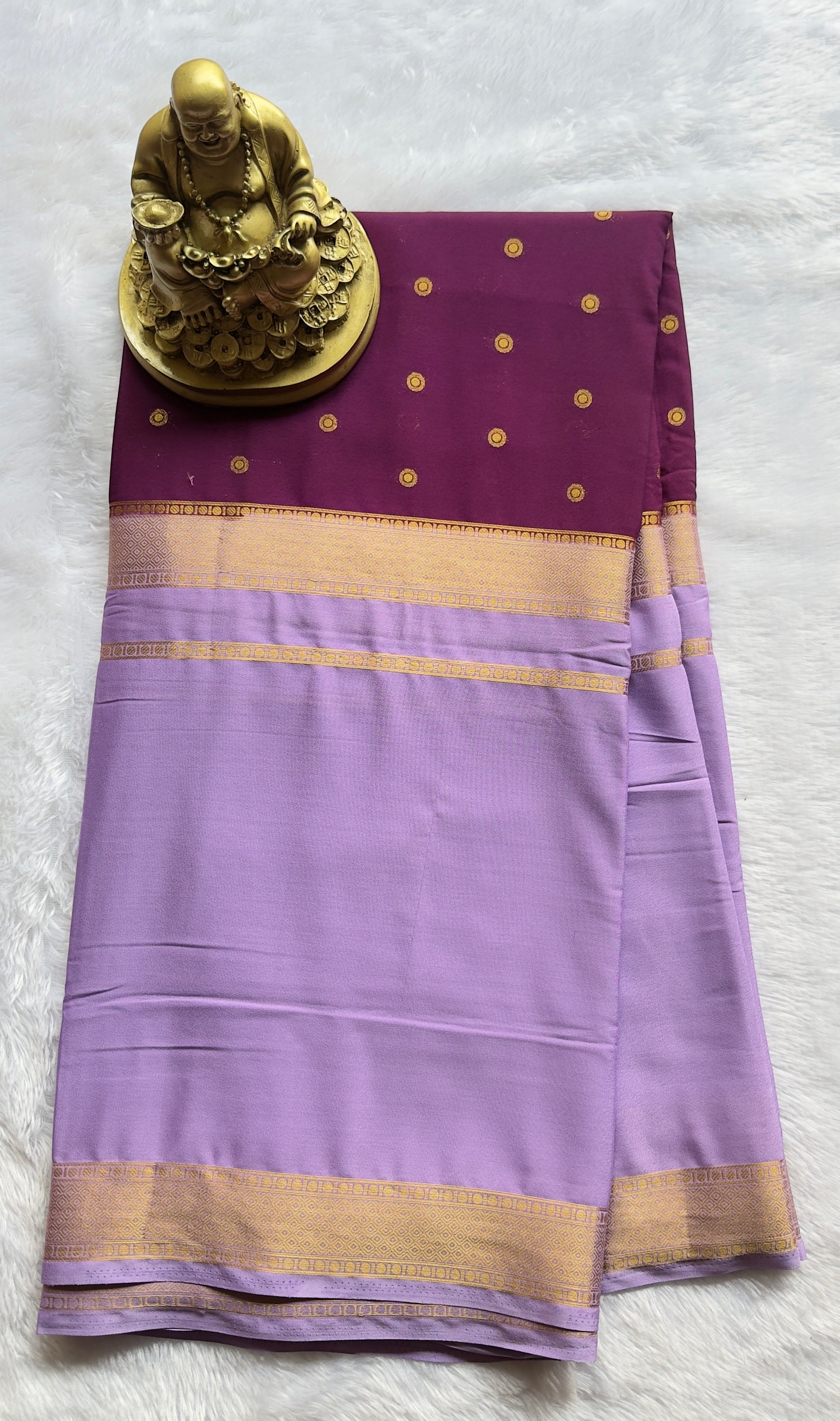 Semi Mysore Silk 2D middle Butta