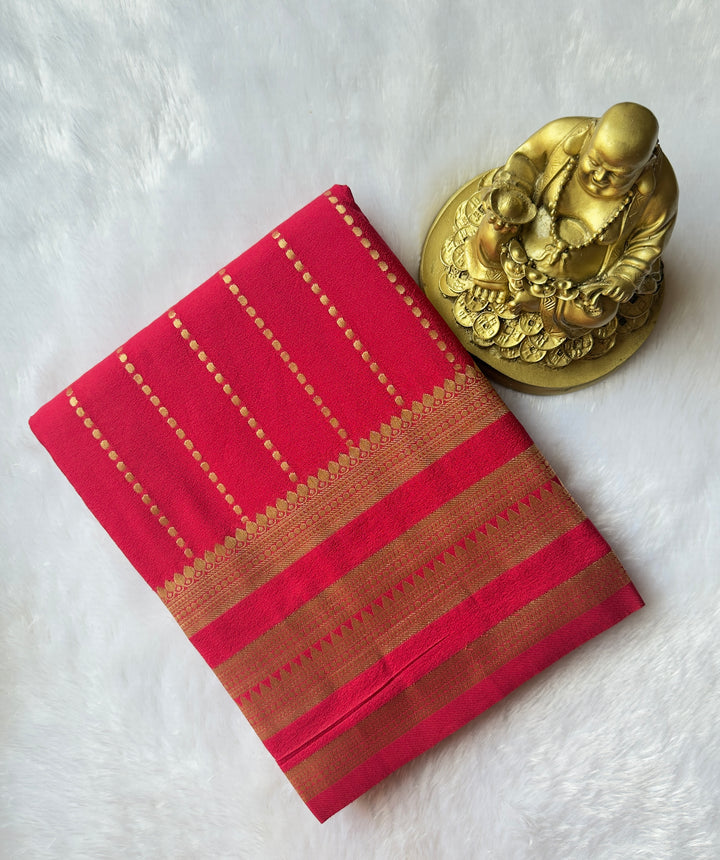 Georgette Crepe Line weaving Rich Pallu