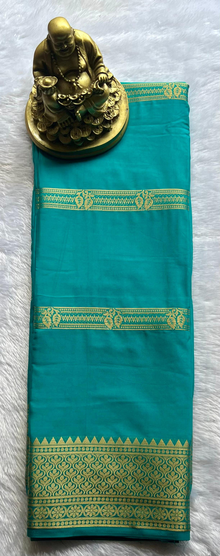 Semi Mysore Silk Stripes Self
