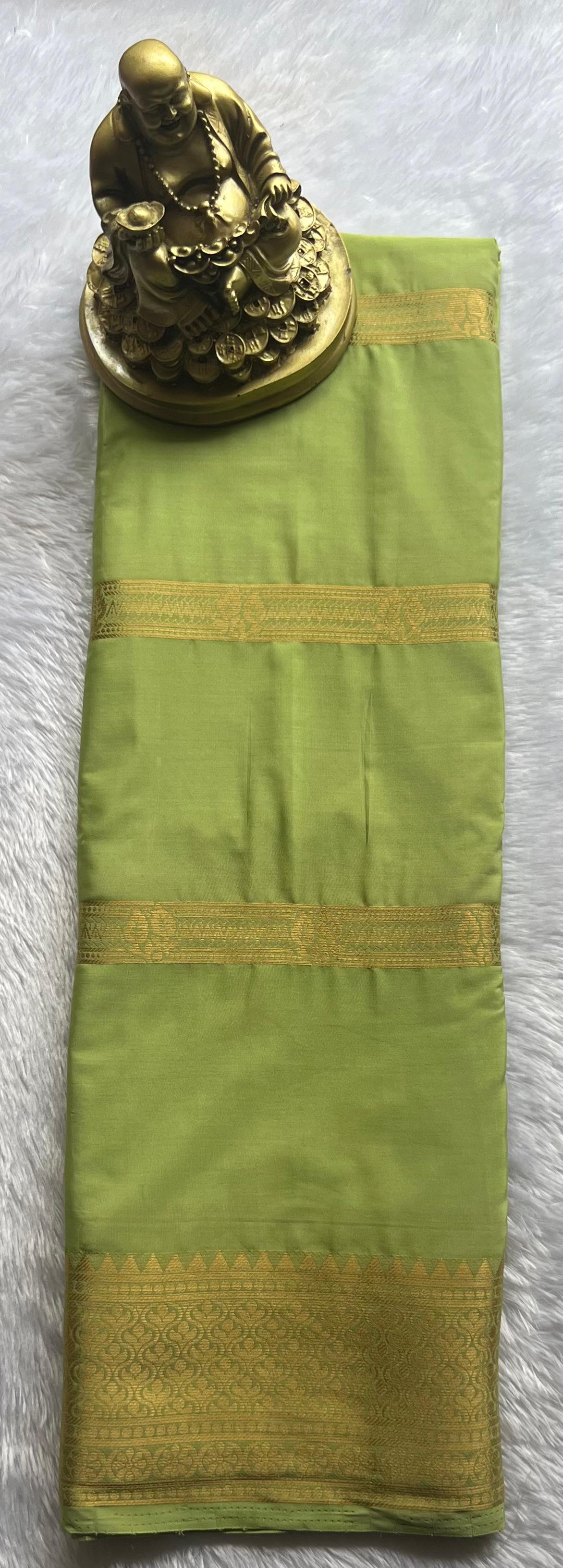 Semi Mysore Silk Stripes Self