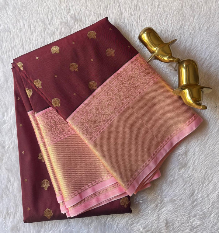 Kanchi weaving Small Butta With Mango Border