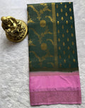 Dark Green / Baby Pink