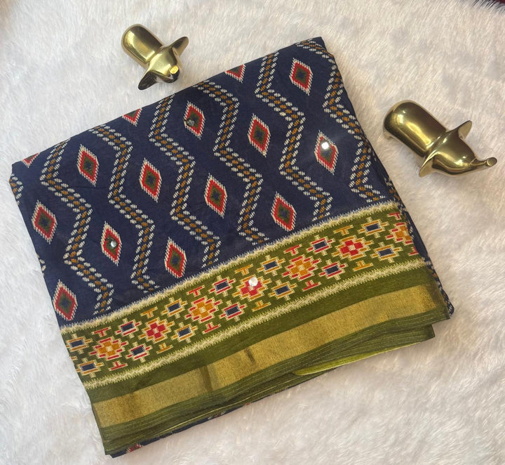 Mul Cotton Zig zag pattren