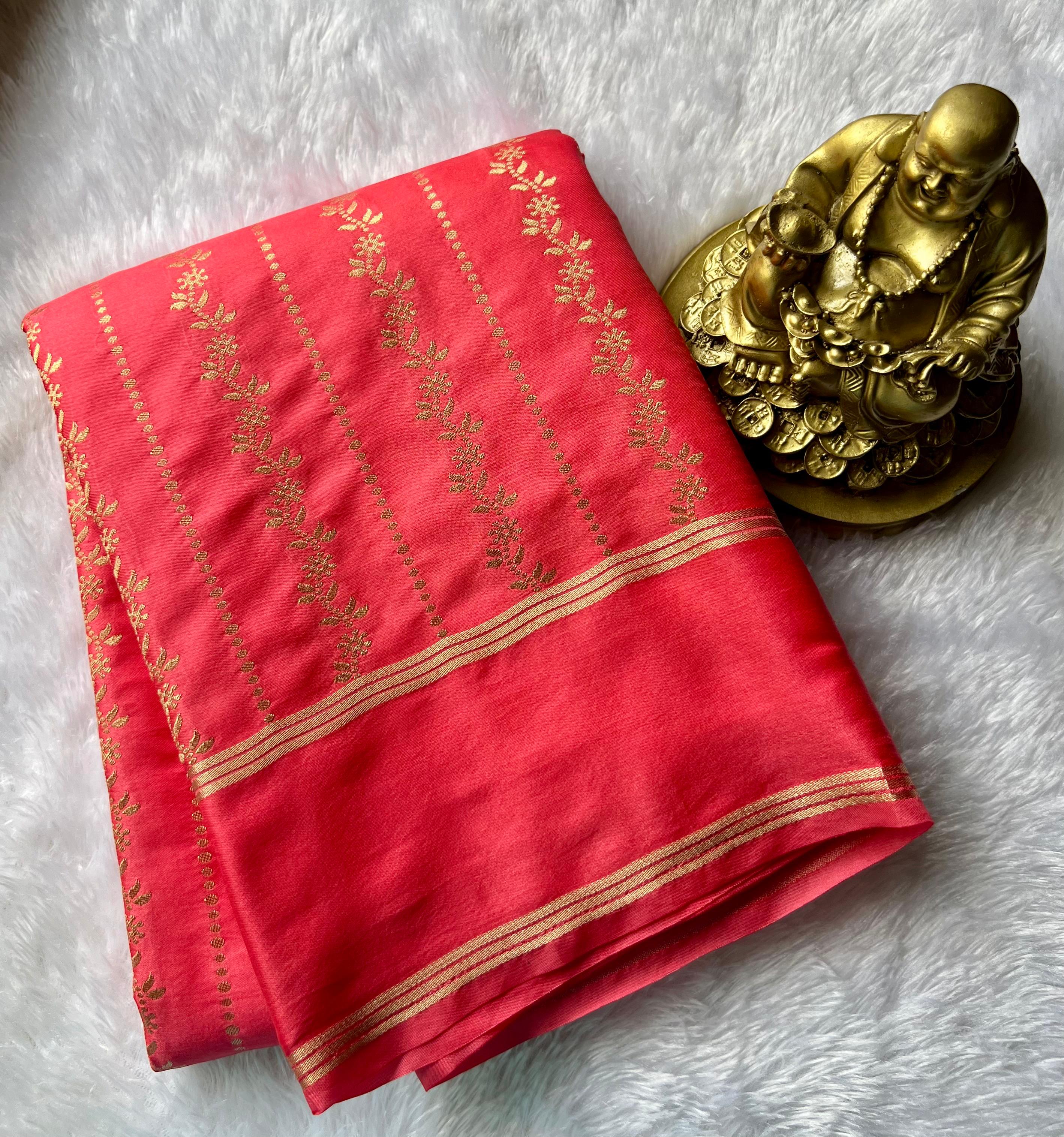 Gajji Silk Climber Design With Rich Pallu Bentex Border