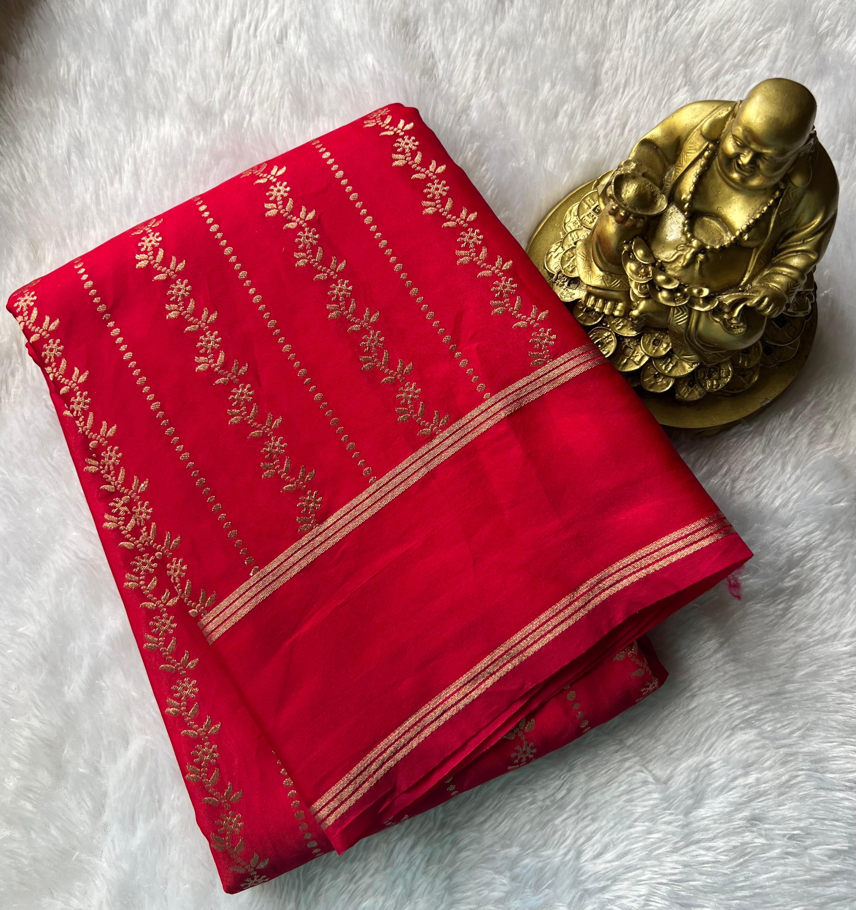 Gajji Silk Climber Design With Rich Pallu Bentex Border